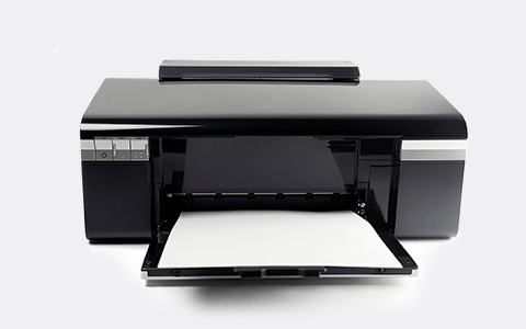 Drucker, Drucker mit Papier, Tintenstrahldrucker, Schwarz, A4-Papier