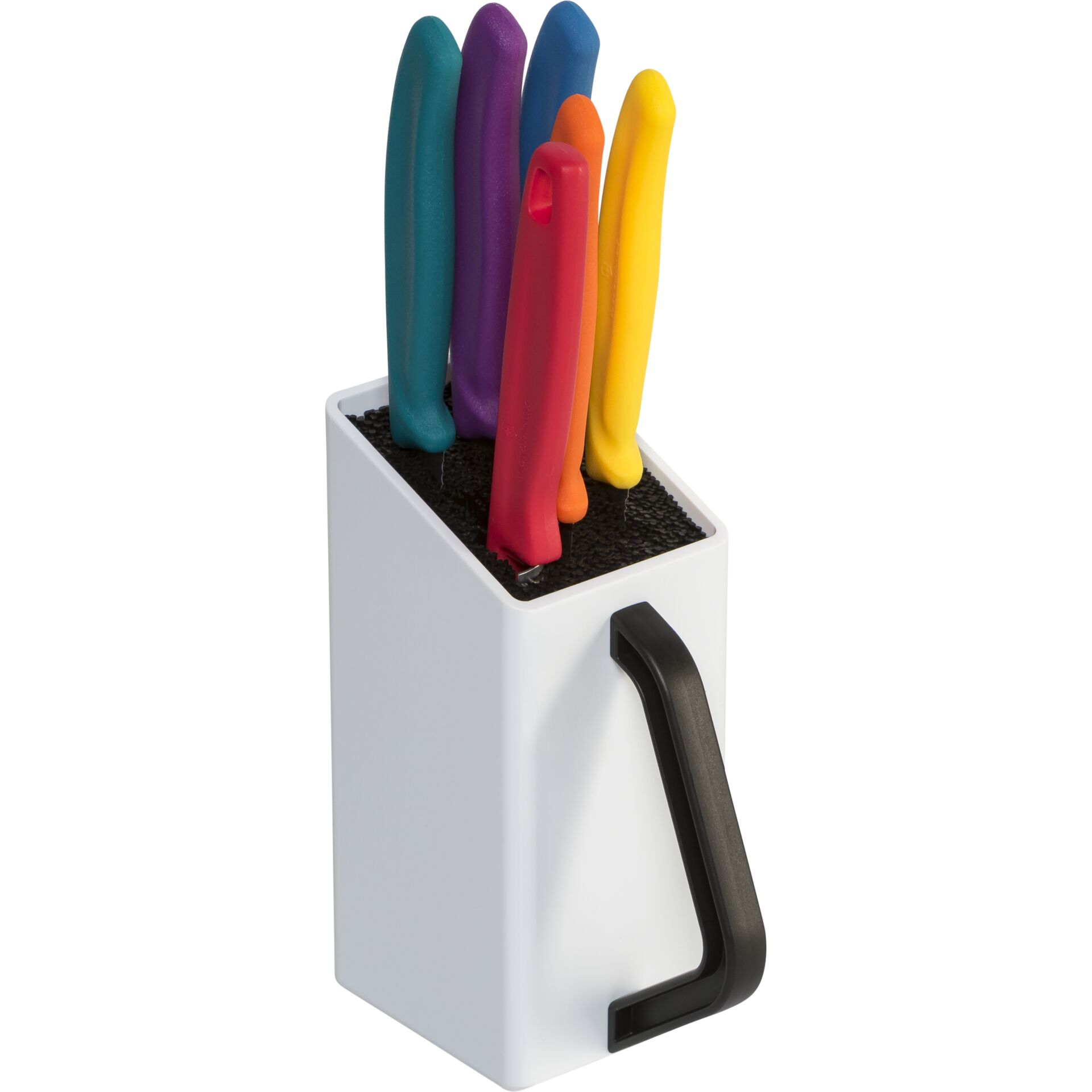 messerblock, messer, küchenwerkzeug, messer-set, bunt