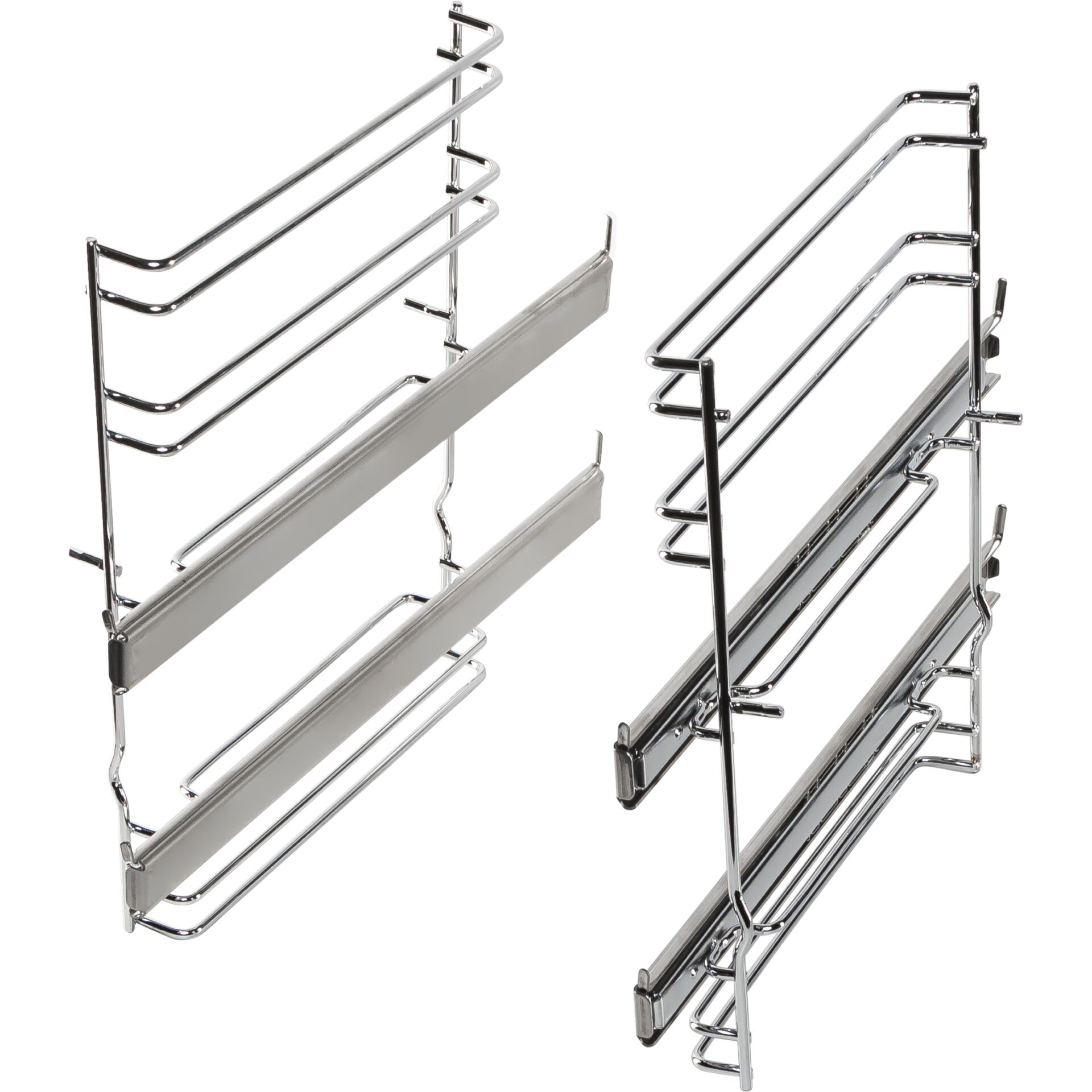 Küchenorganizer, Schubladenkorb, Metallkörbe, Chrom, Ausziehkorb