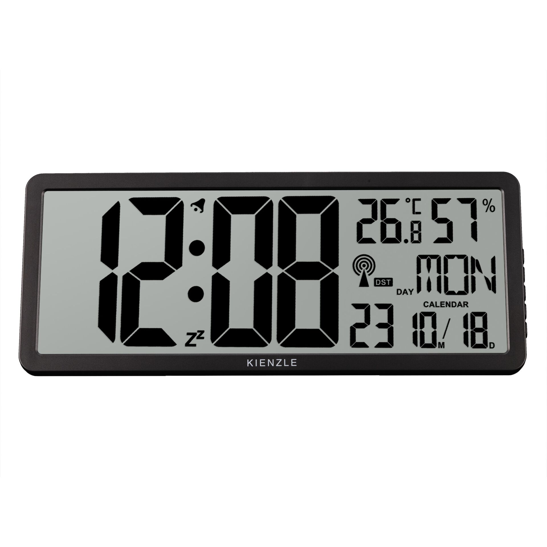 digitaler clock, LCD-Anzeige, Tischuhr, große Ziffern, Datum kalender