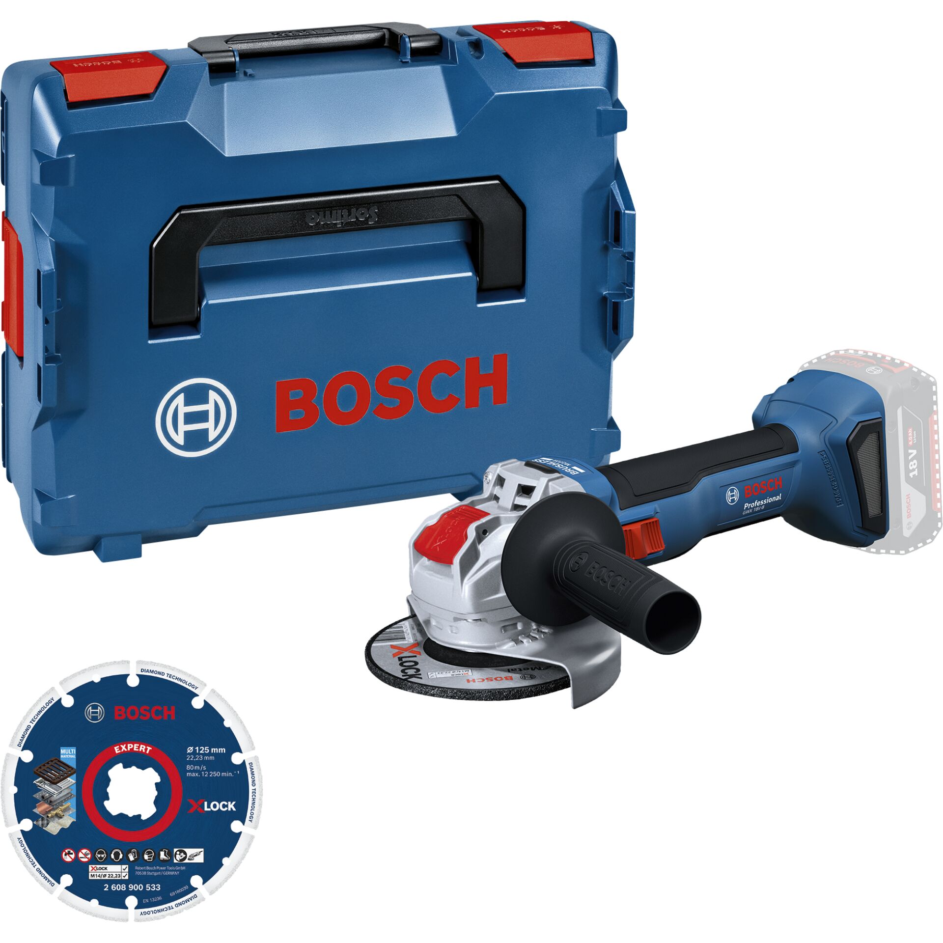 Schleifer, Spindelschleifer, Akkuschleifer, Kasten/Transportkoffer, Bosch