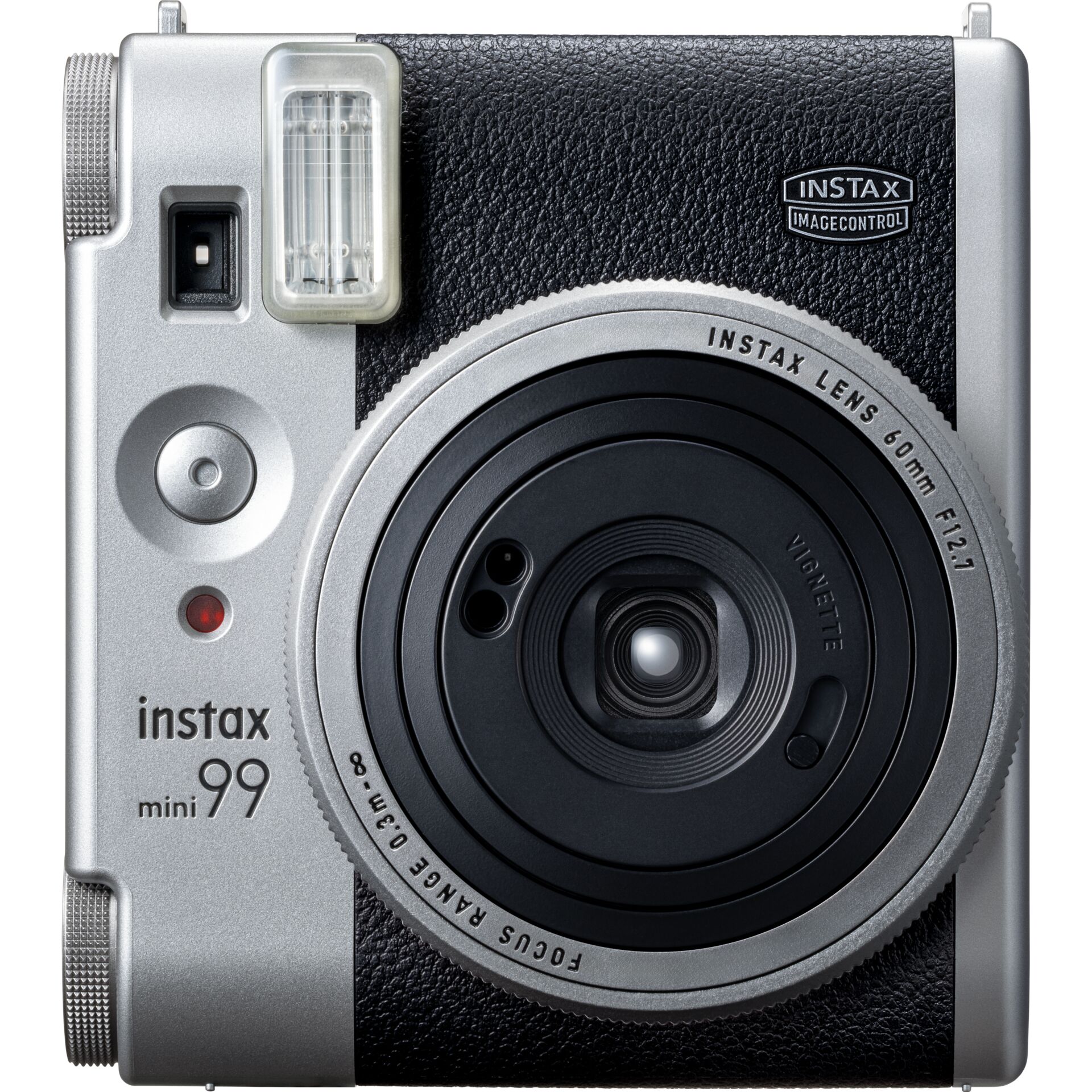 Kamera, Instax Mini 99, Filmkamera, Instax-Objektiv, Schwarz-Silber