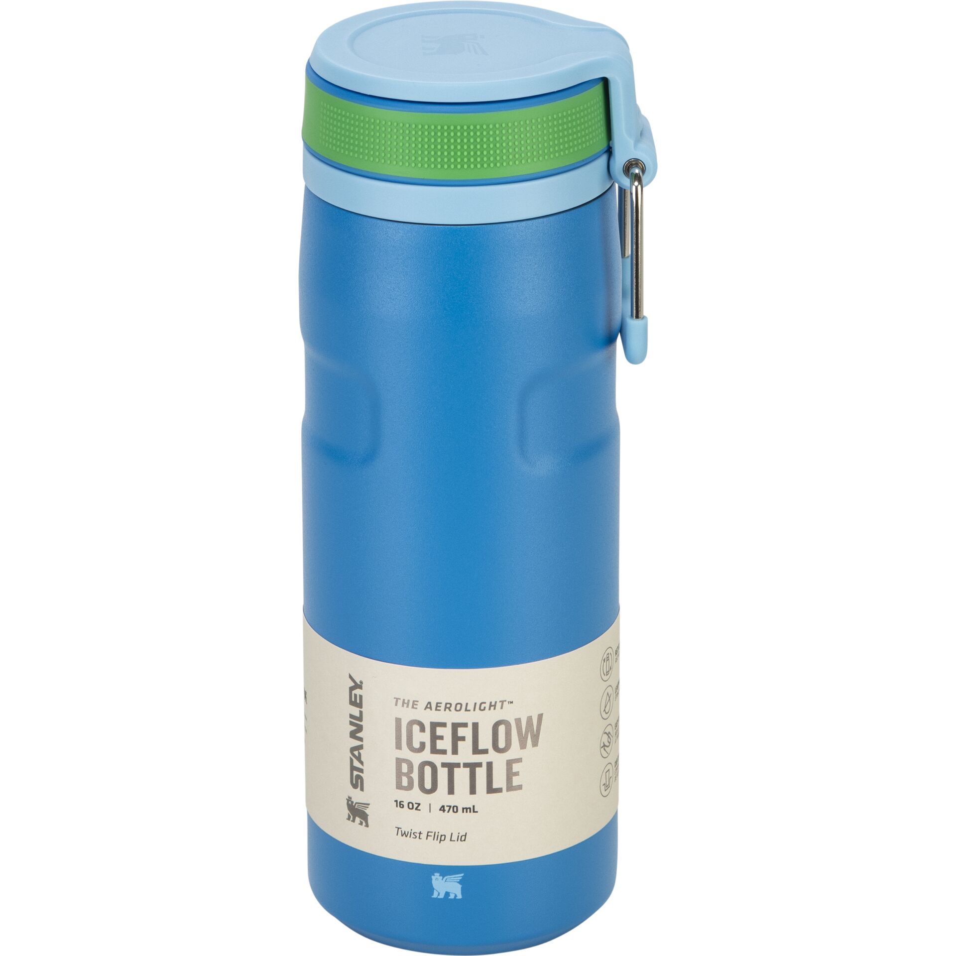 Iceflow bottle, Wasserflasche, Blau, Twist-Deckel, Trinkflasche