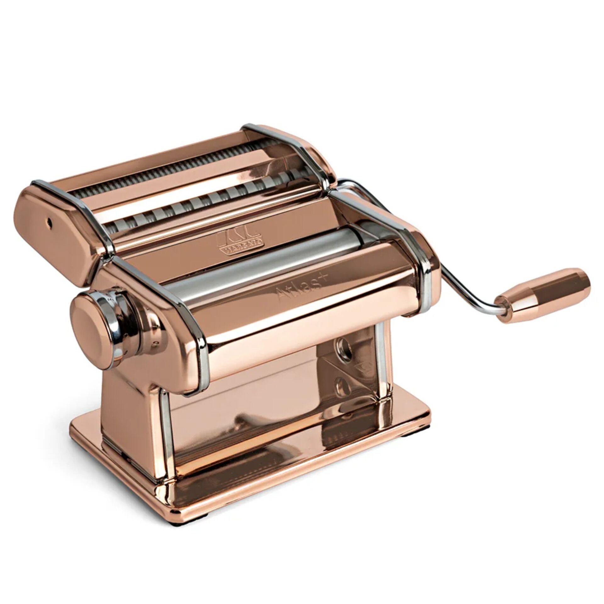Pasta machine, Copper color, Copper surface, Manual kitchen machine, Noodle maker, Pastaevier, Nudelmaschine, Kupfer, Manuelles Gerät, Küche