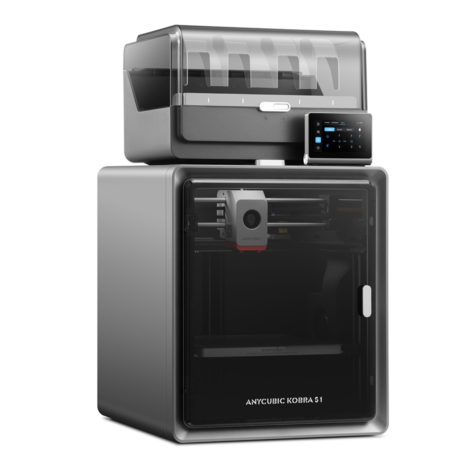3D-Drucker, Drucker, Gehäuset, LCD-Touchscreen, Filamentenspule (nicht sichtbar)