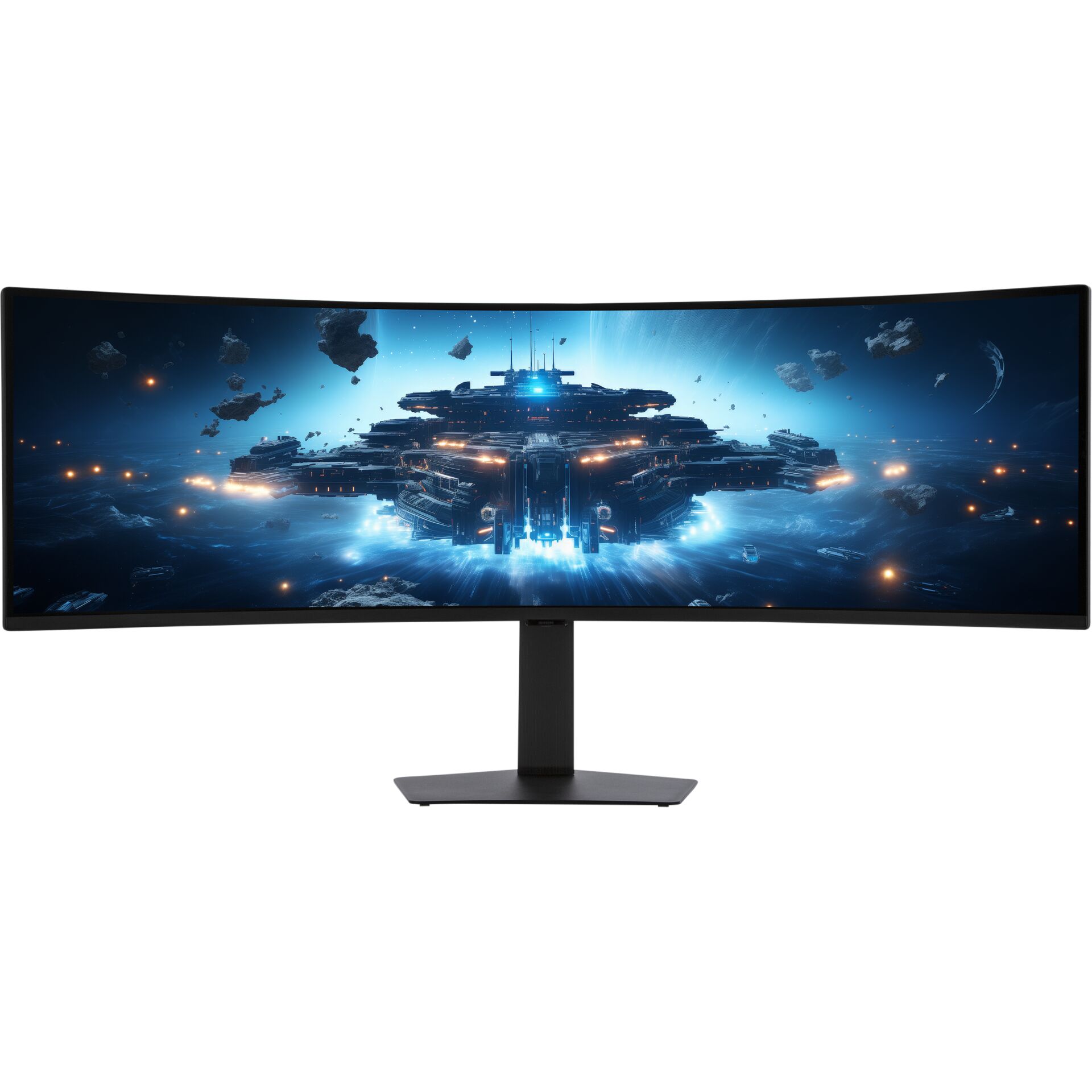Computerausrüstung, Überwachen, Bildschirm, FERNSEHER, Curved monitor, Ultrawide, Gaming display, LED glow, Dark metal stand