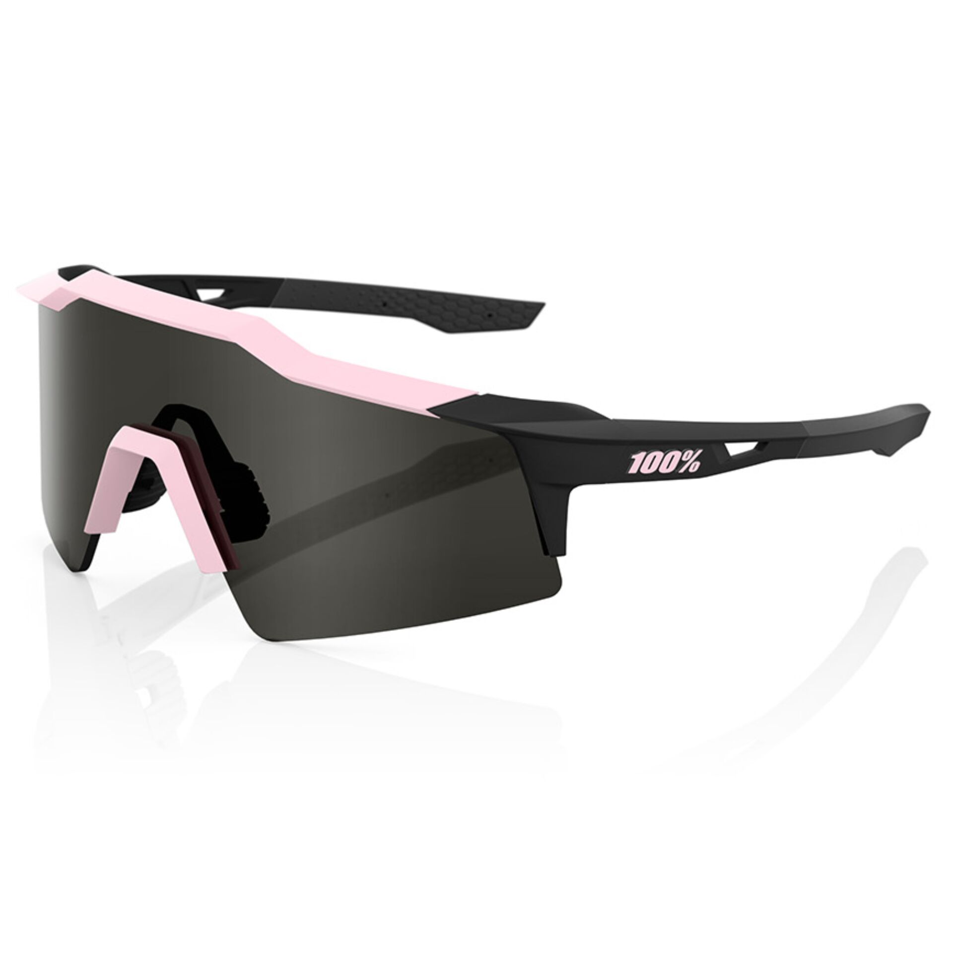 Sonnenbrille, Sportbrille, Einzelne Linse, Pink Akzente, Radsport-Stil