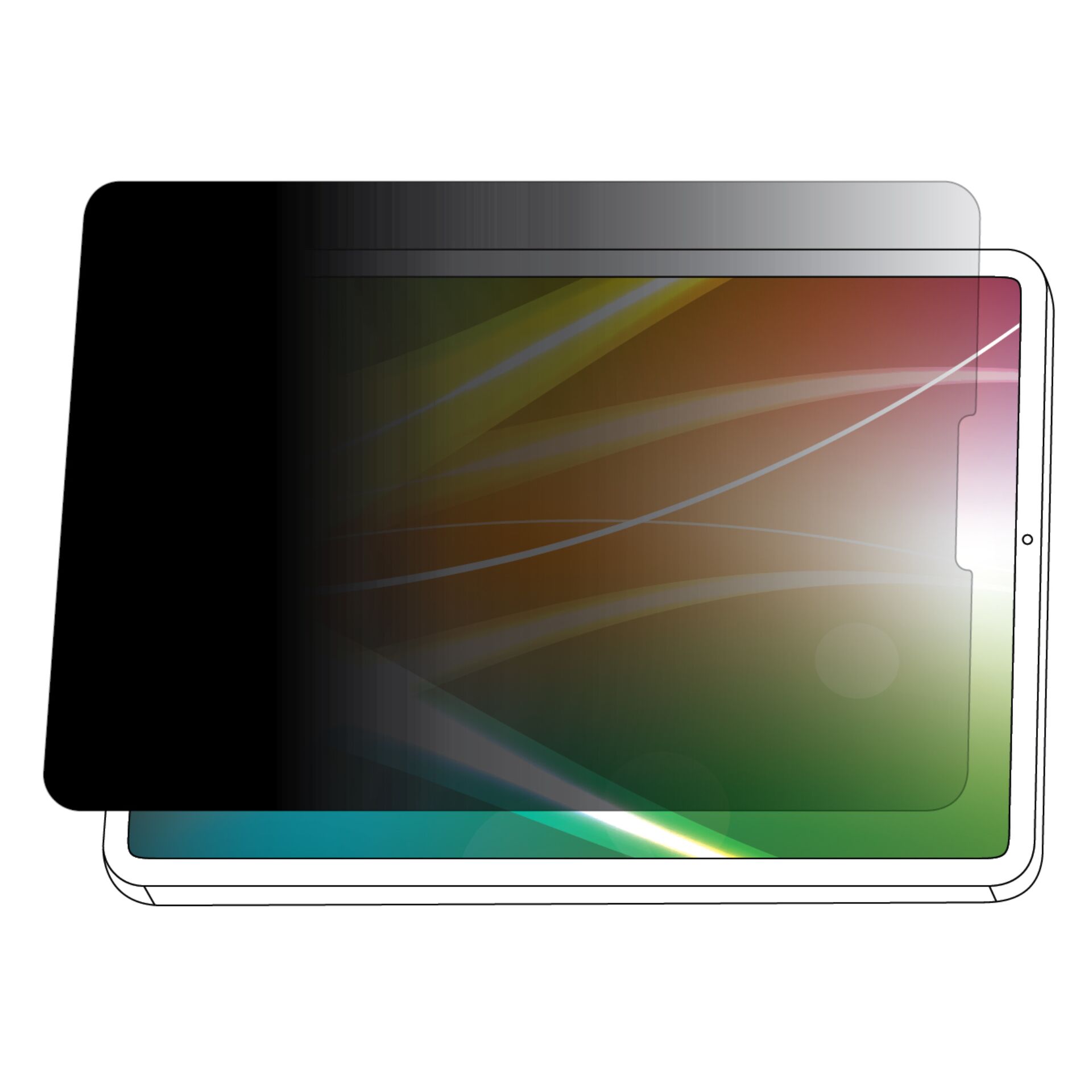 tablet, Bildschirmfolie, Glas, Privatspäre, Rand-zu-Rand