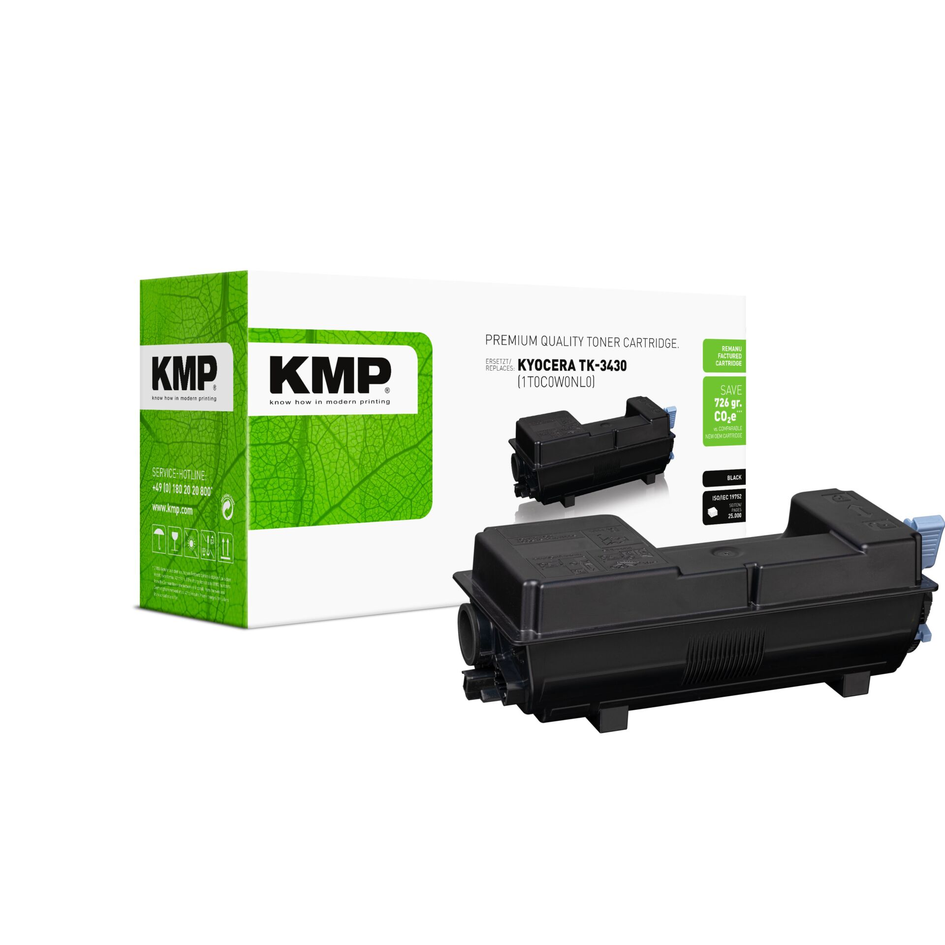 Adapter, Elektronik, Computer-Ausrüstung, Computerausrüstung, Maschine, Tonerpatrone, Toner Cartridge, Schwarz, TK-3430, KMP