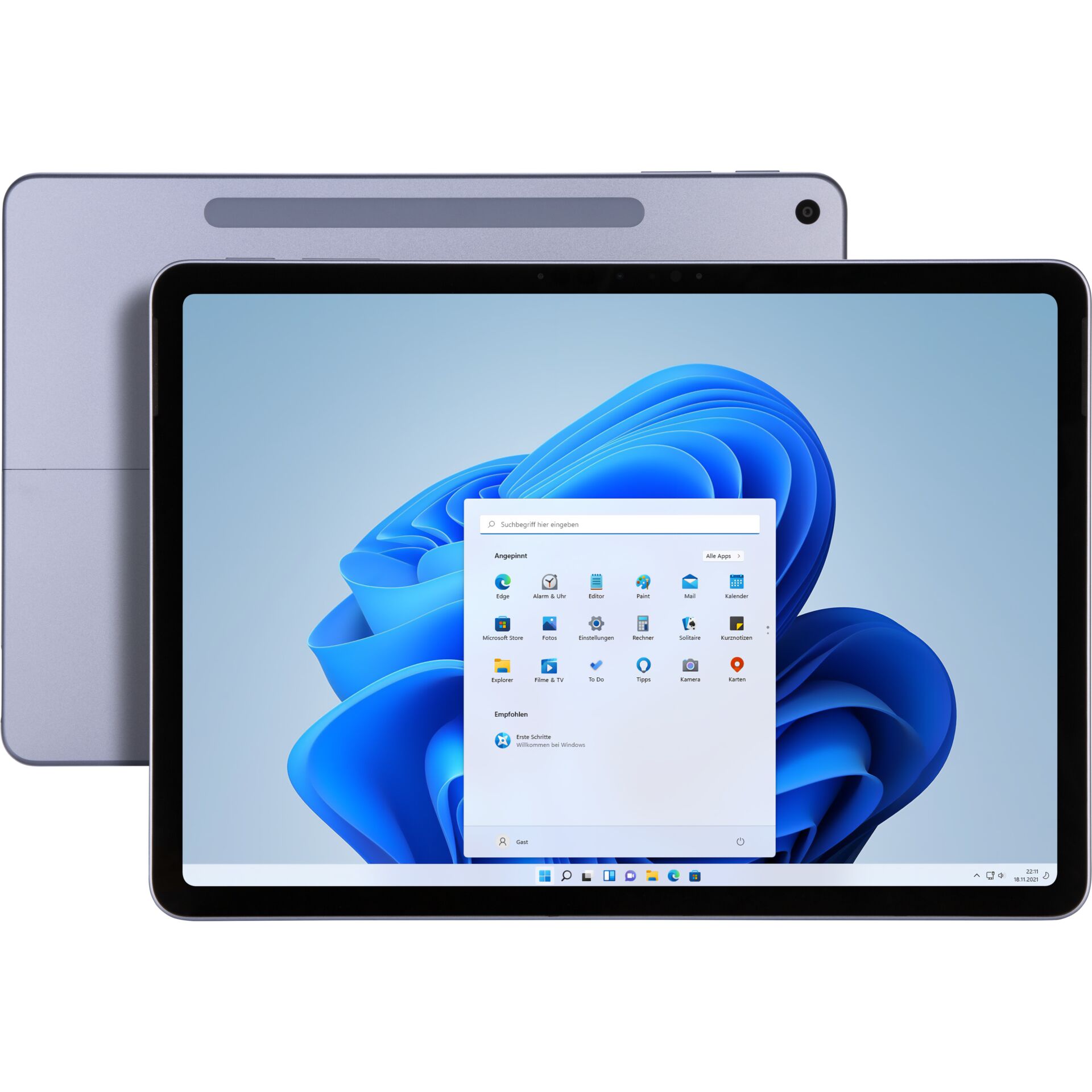 Tablet, Windows-Tablet, blau, Bildschirm