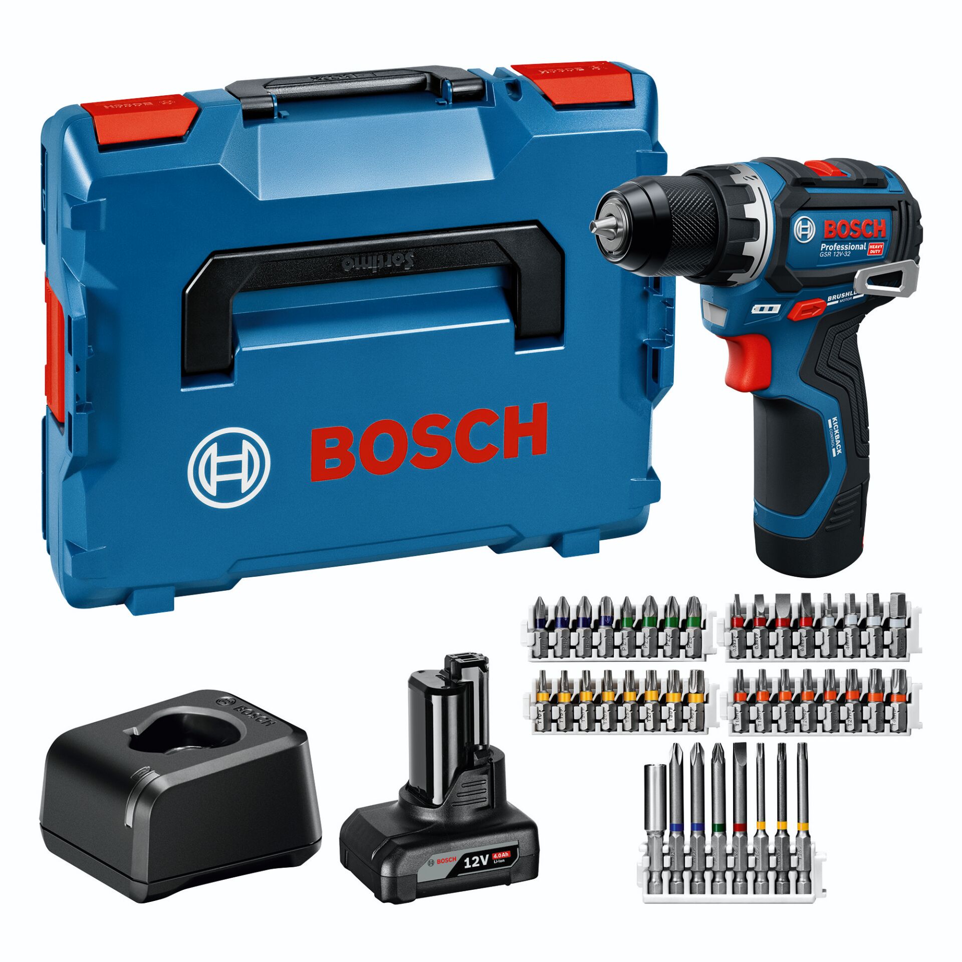 Akku-Bohrset, Bohrmaschine, Koffer, Satz Bits, 12V Akku