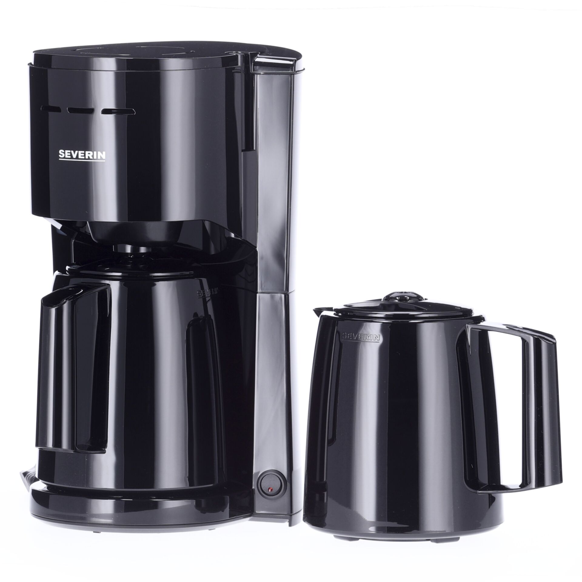 Kaffeemaschine, Filterkaffeemaschine, Schwarz, Kaffeekanne, Deckel