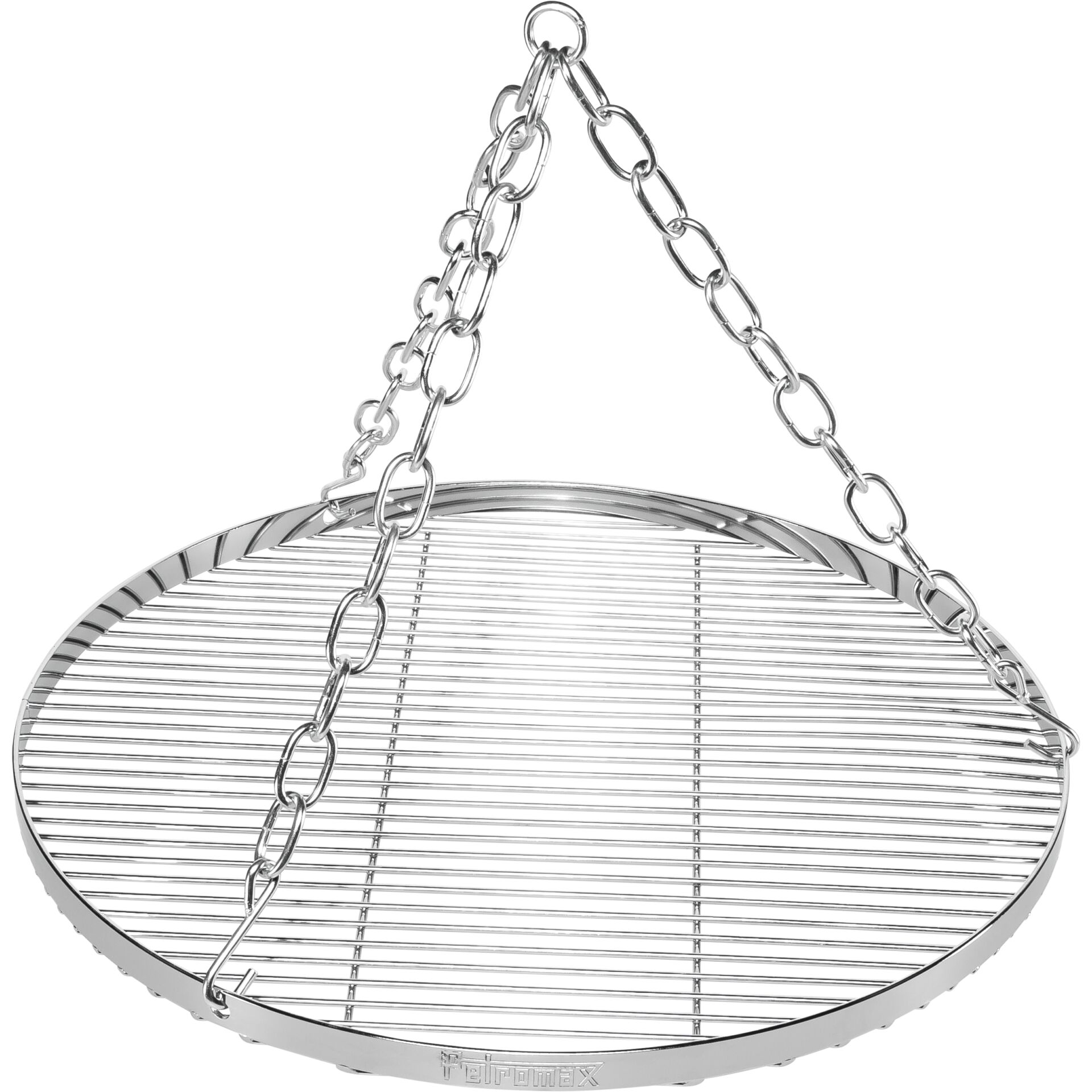 Grillrost, Rund, Kettenaufhängung, Edelstahl, Räucherkorb