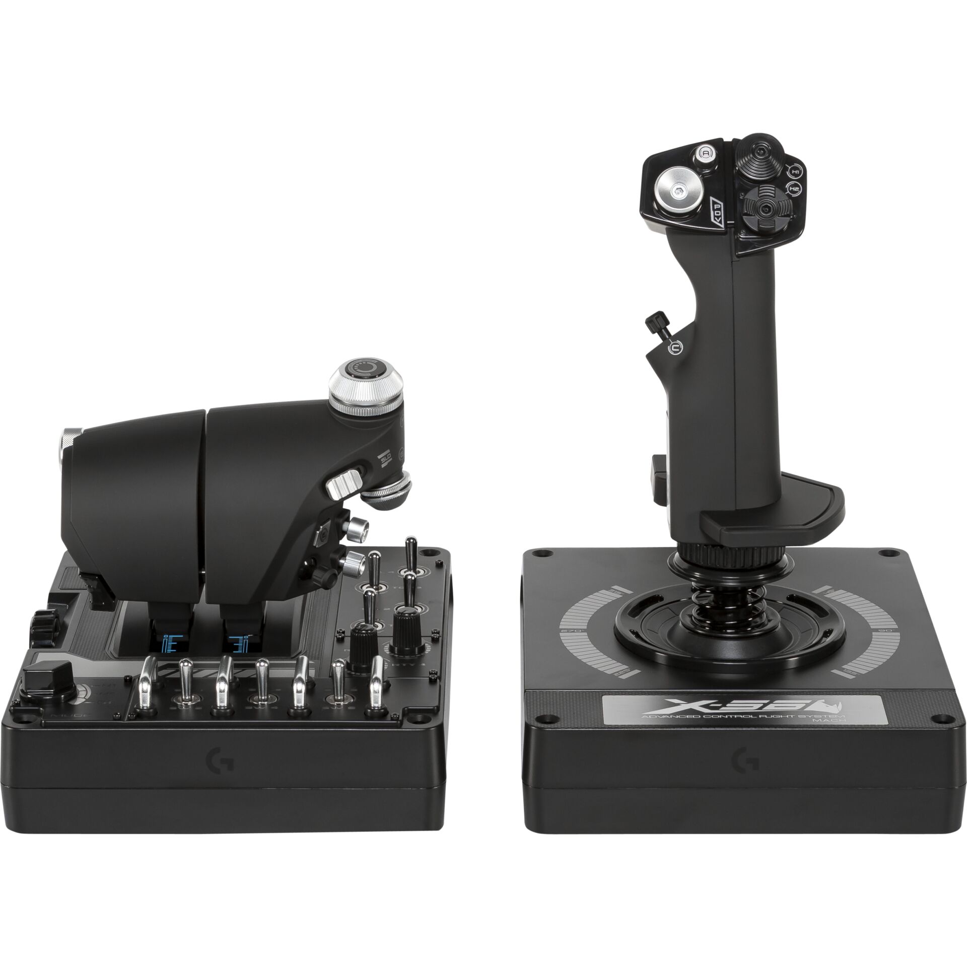 Elektronik, Joystick, joystick, Flugsimulator, Schubhebel, Joystick-Basis, schwarz