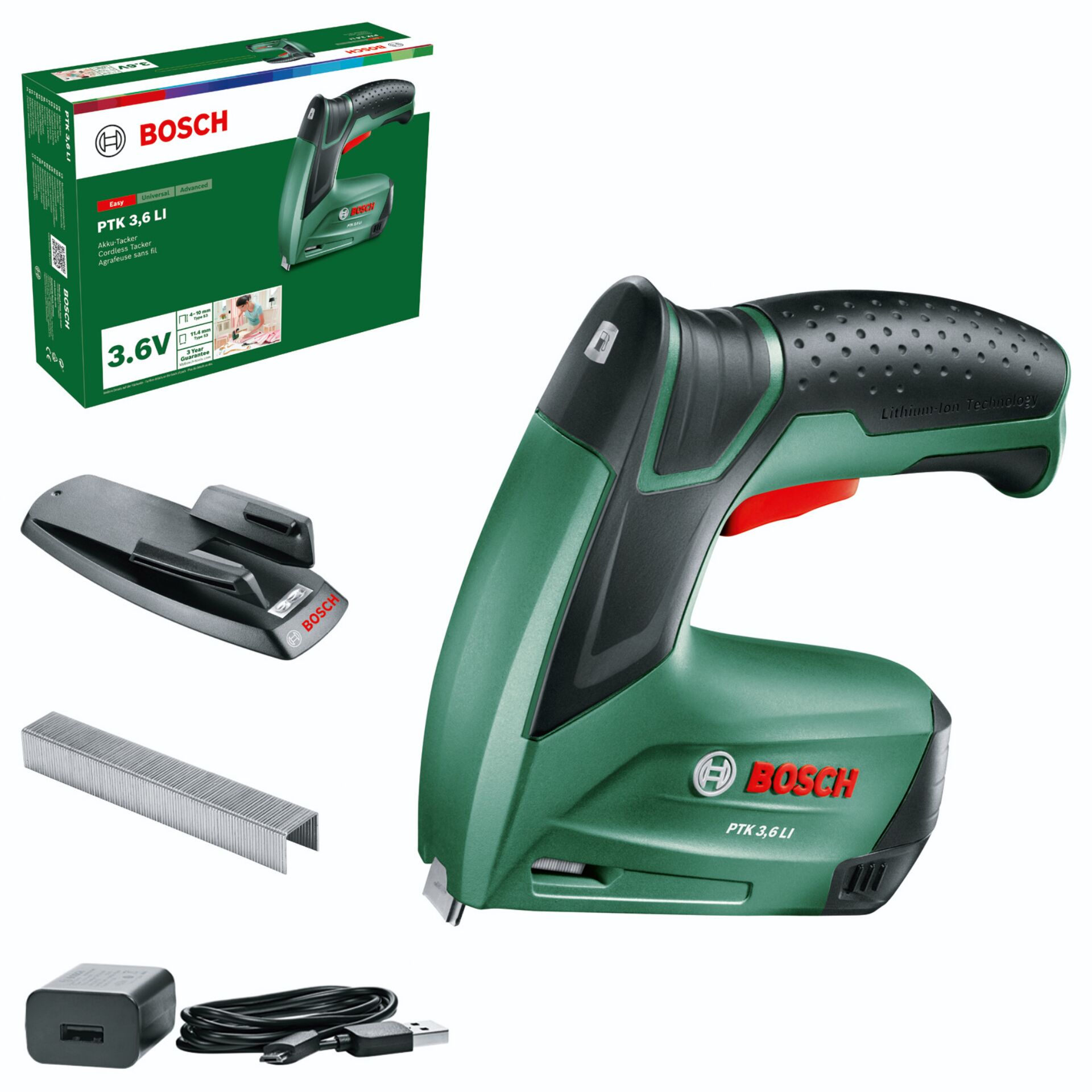 Akku-Heißluftpistole, Bosch, PTK 3,6 LI, Lithium-Ion, Schraub- und Nagelfix?