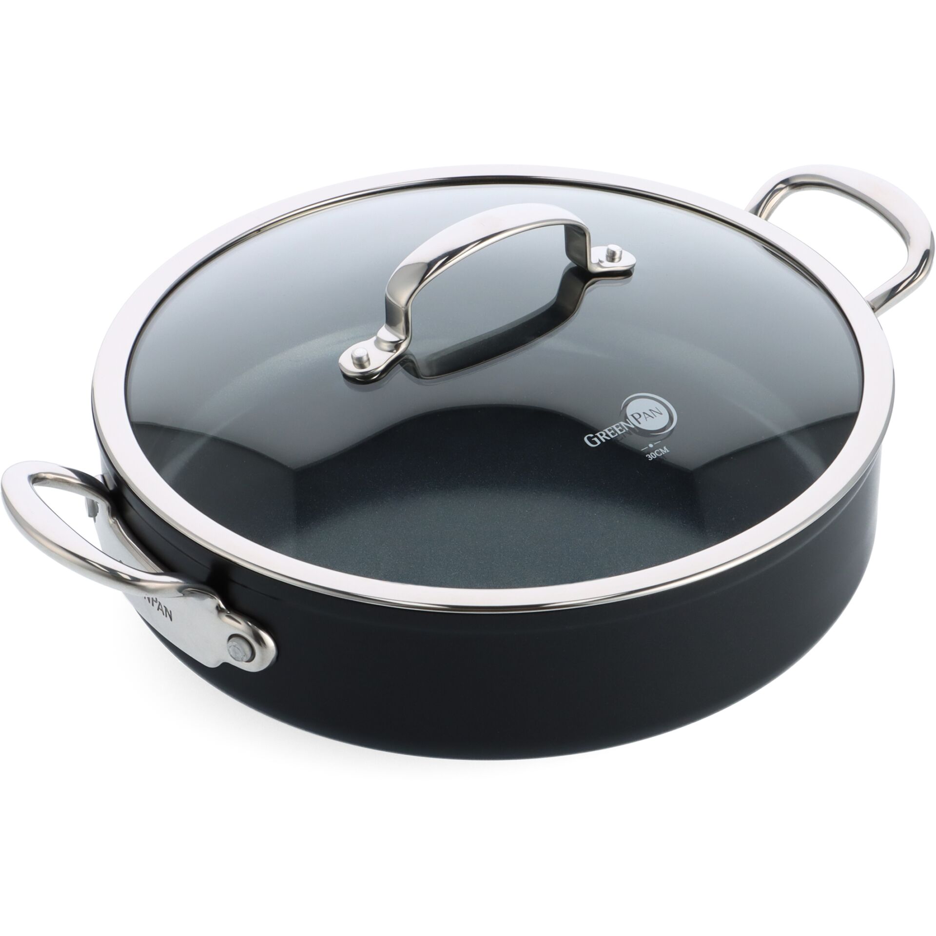 Kochtopf, Pfannenkochtopf, Glastopf, Induktionsgeeignet, Glasdeckel