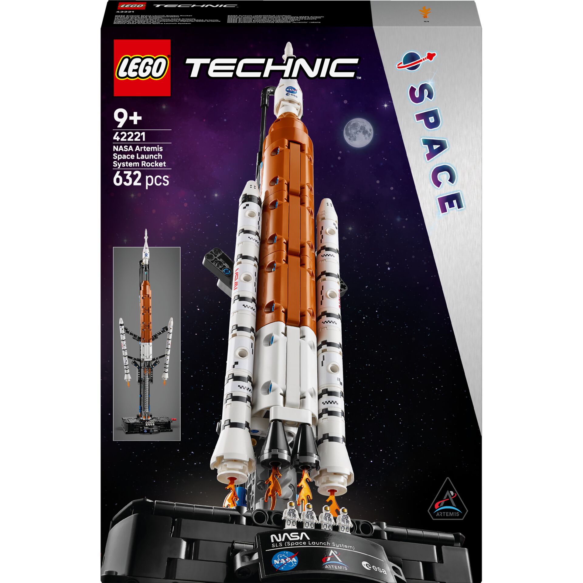Raumschiff, Rakete, Lego Technic, NASA Artemis, 631 Teile