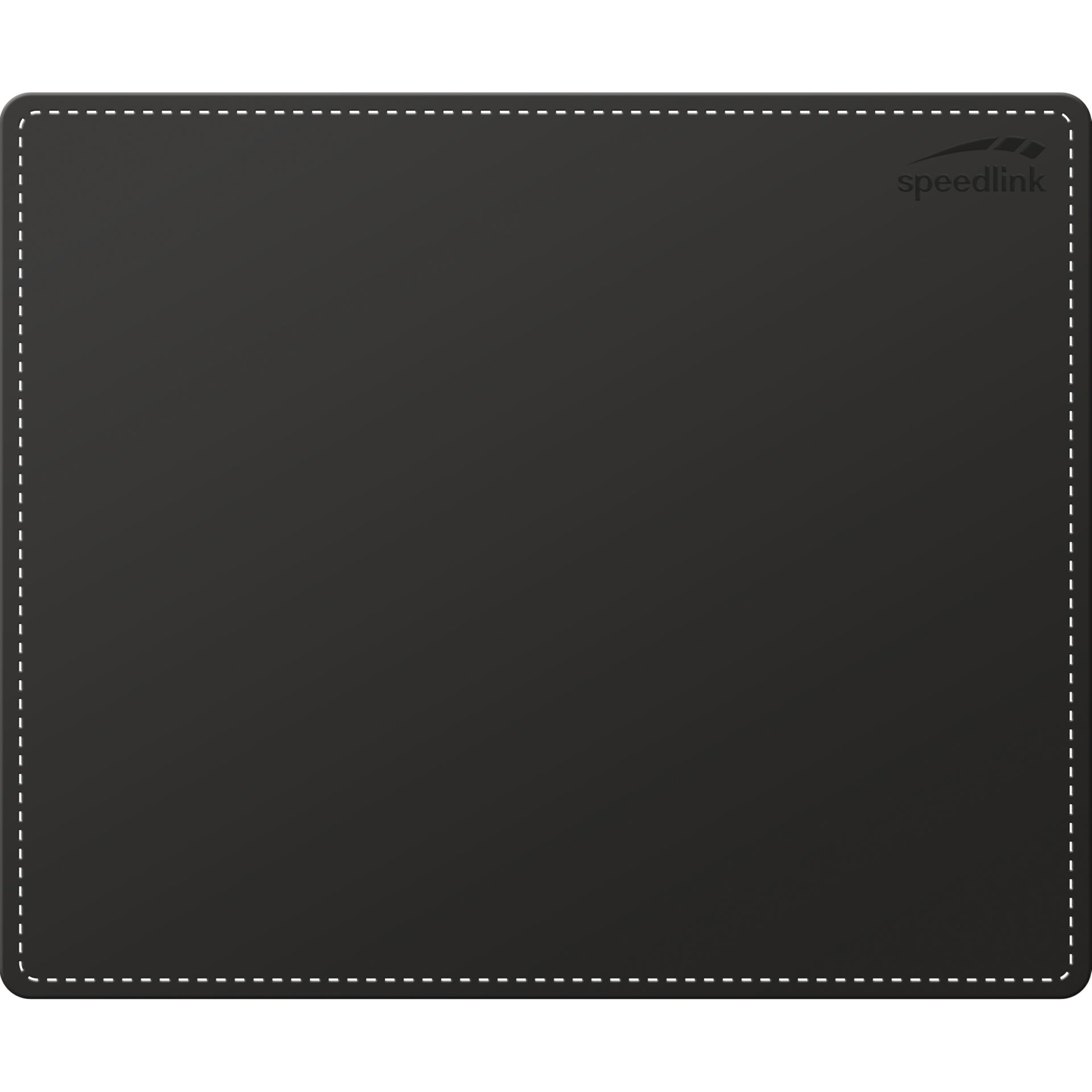 Mauspad, Schreibtischunterlage, schwarz, gestickter rand, speedlink