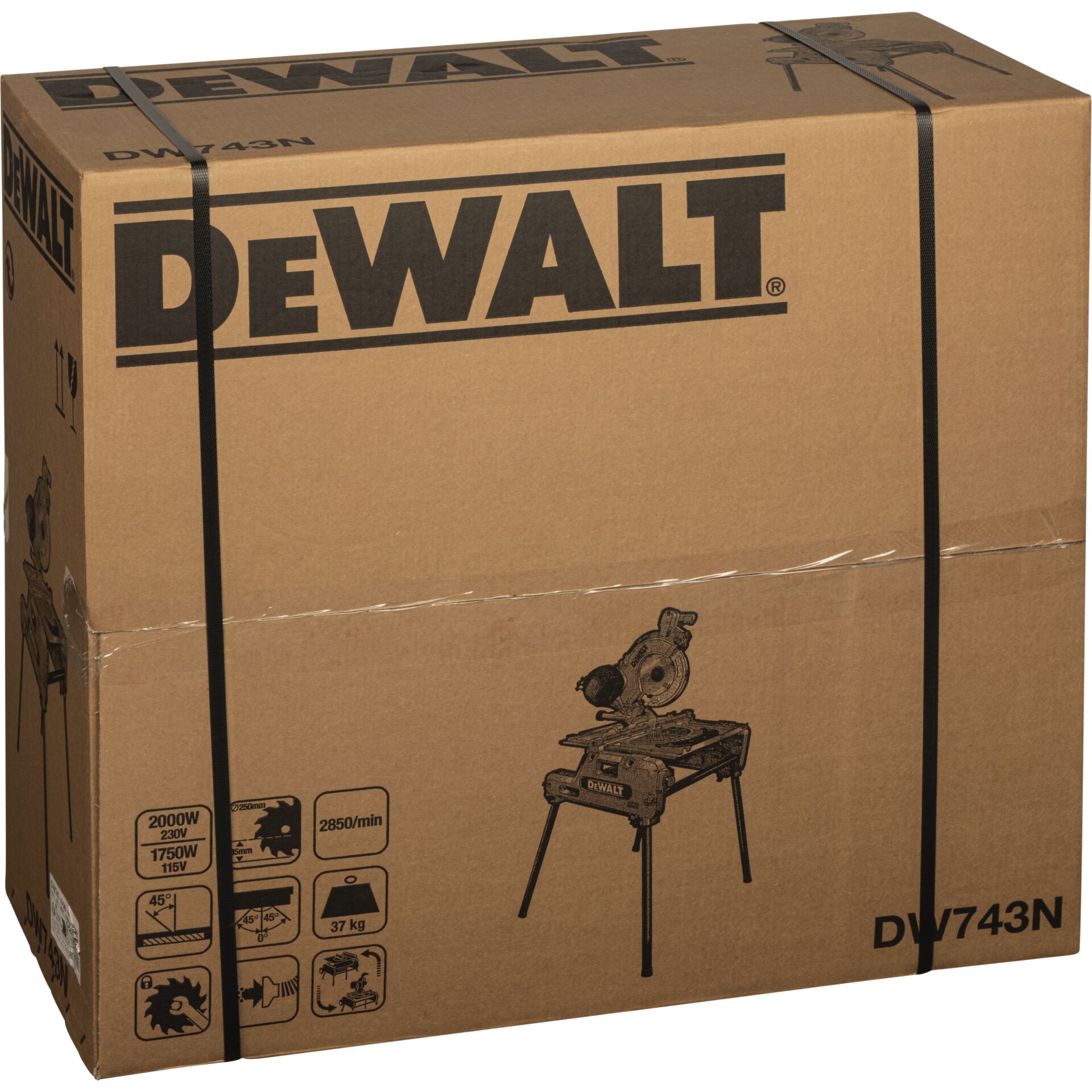 Kreissäge, Standsäge, Sägewerkzeug, Metallholz, Kartonverpackung