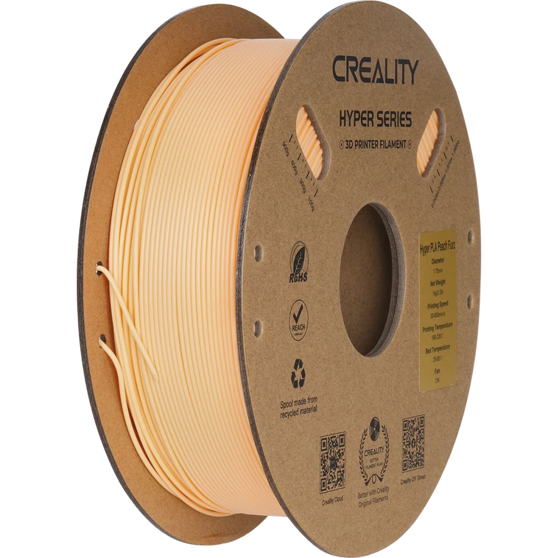 3D-Druck Filament, PLA Filament, Hochglanz, Spule, Kartonspule