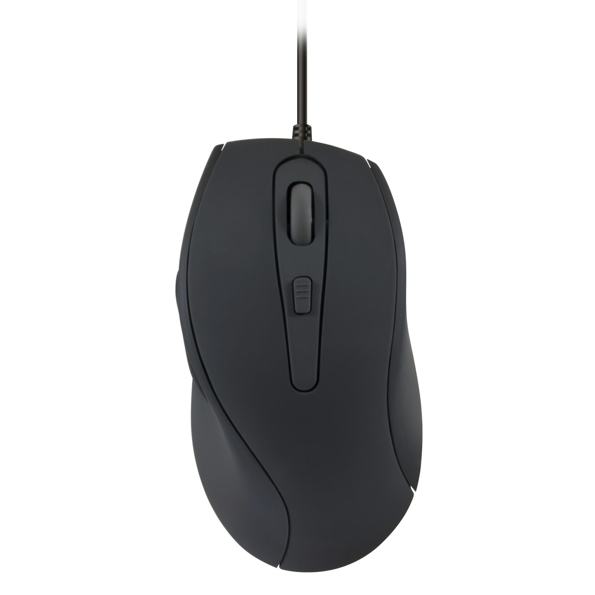 Computer-Mouse, Kabelgebene-Maus, Optische-Maus, Ergonomisches-Design, Dunkelgrau