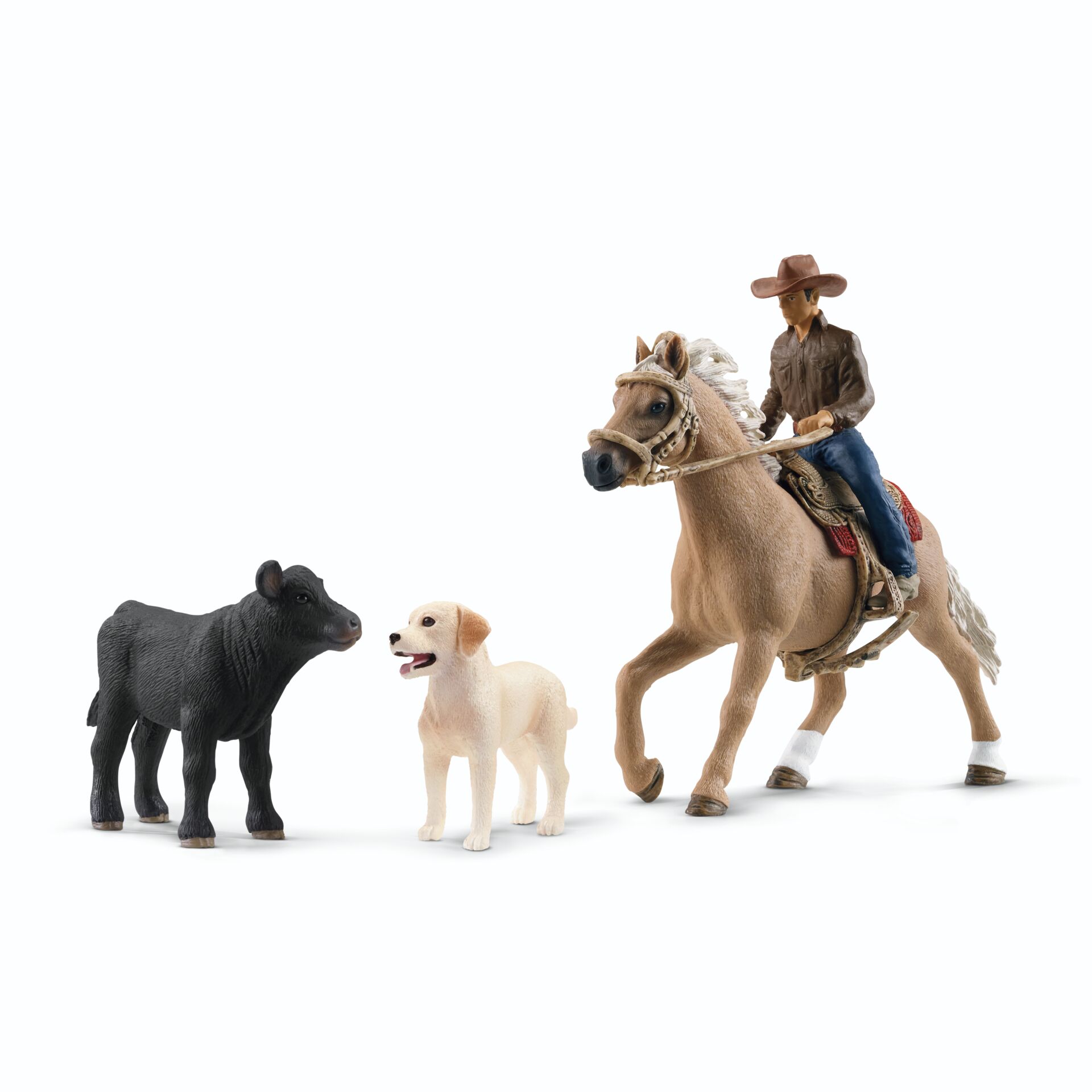 Person, Hund, Pferd, Figur, Hut