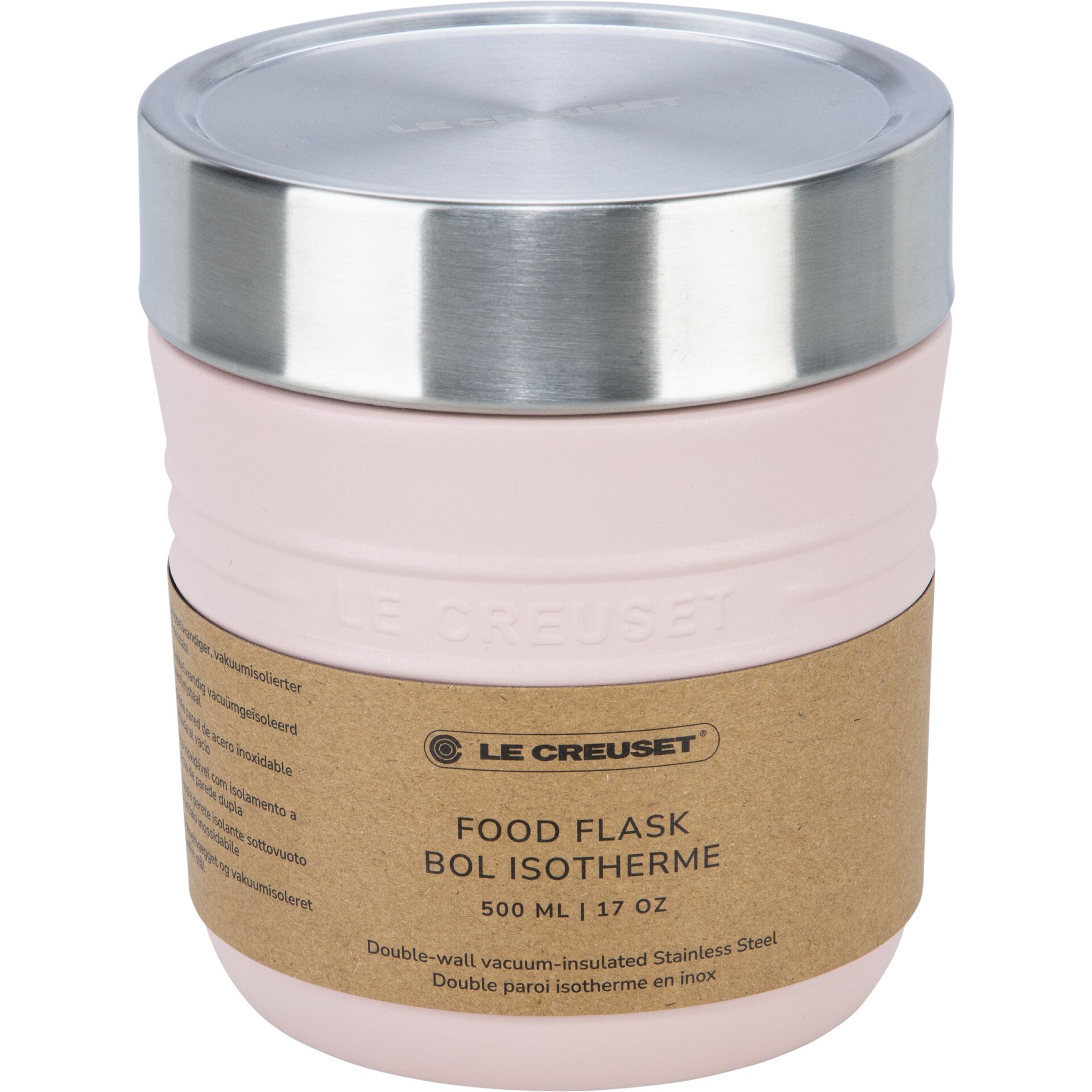 Food jar, Vakuumisoliert, Edelstahl, Rosa, 500 ml