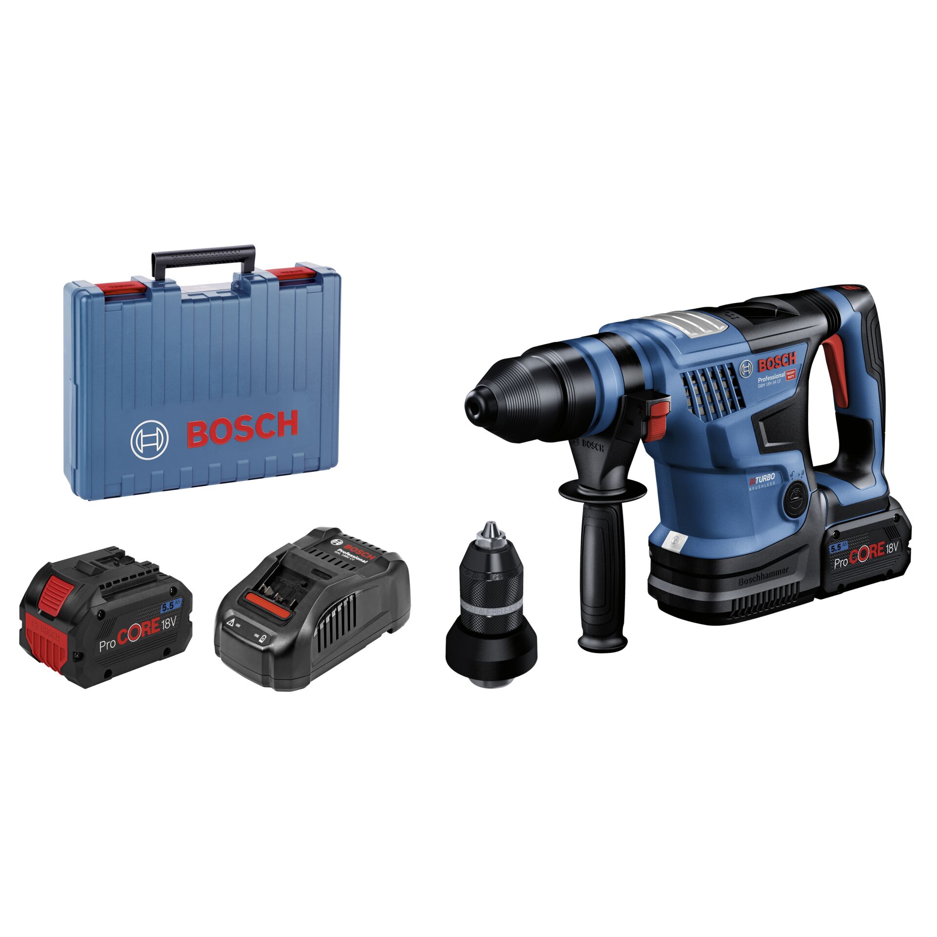 Akku-Bohrhammer, Bohrhammer, Bosch, Werkzeugset, Koffer