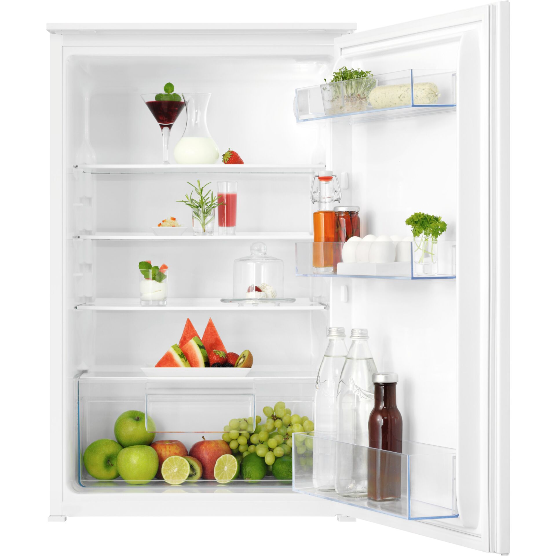 Kühlschrank, Mini-Kühlschrank, Früchte, Gemüse, Gläser