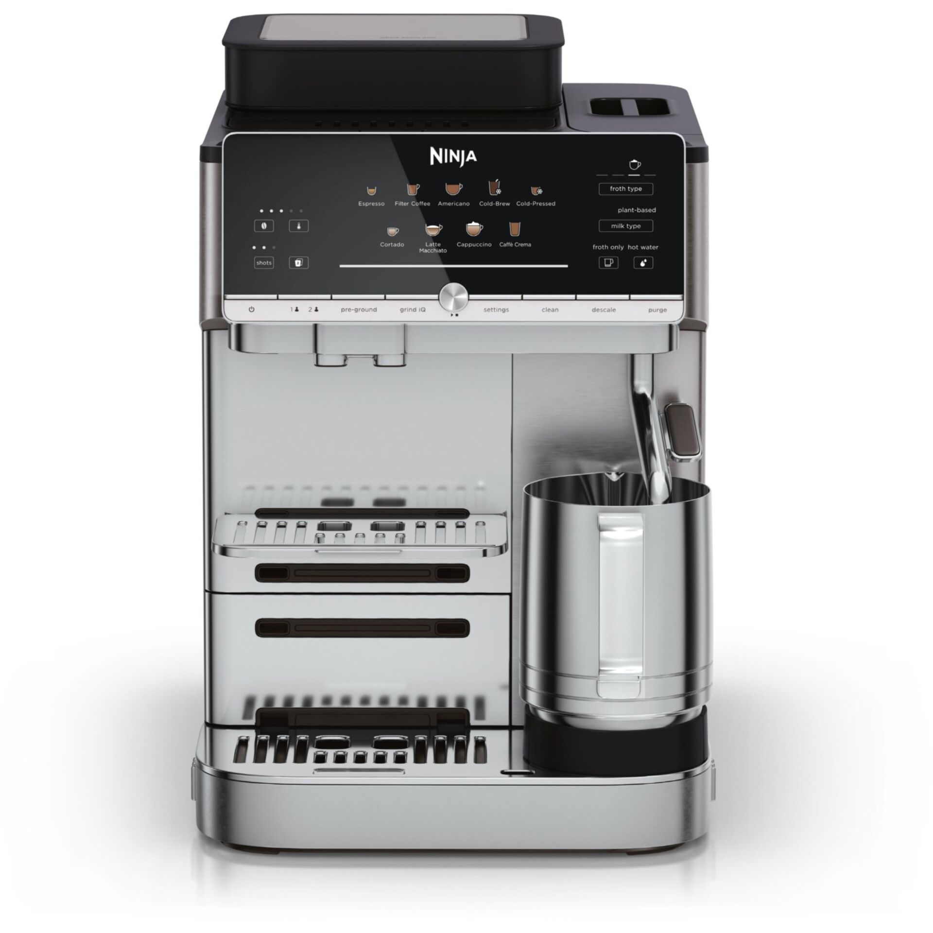 Espresso, Automat, Kaffeemaschine, Edelstahl, Wassertank