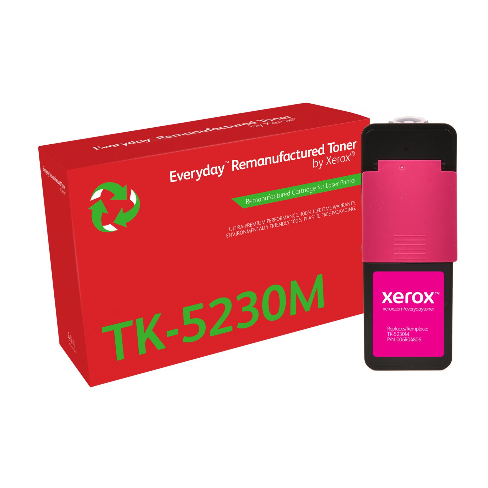 Toner, Remanufactured, TK-5230M, Xerox, Cartridge