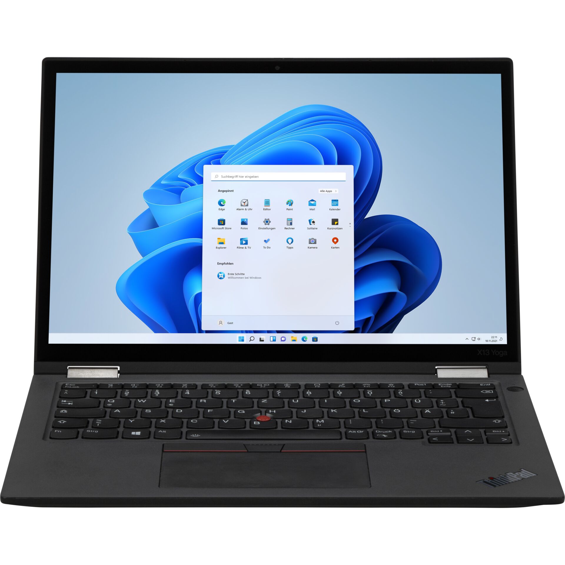 laptop, windows, 14-Zoll, schwarz, ThinkPad