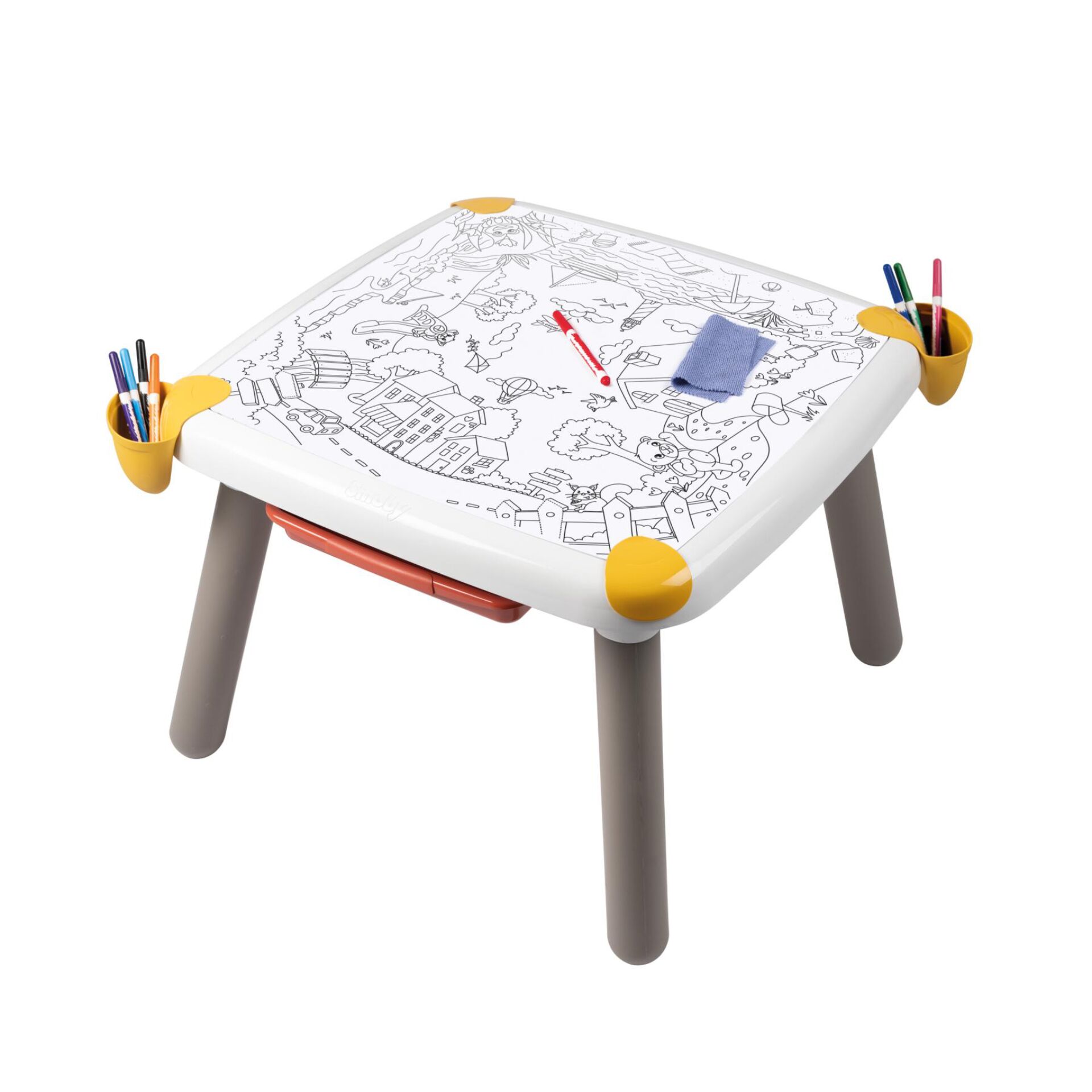 Kinderkunsttisch, Mal- Tisch, Babytisch, Zeichentisch, Stiftehalter
