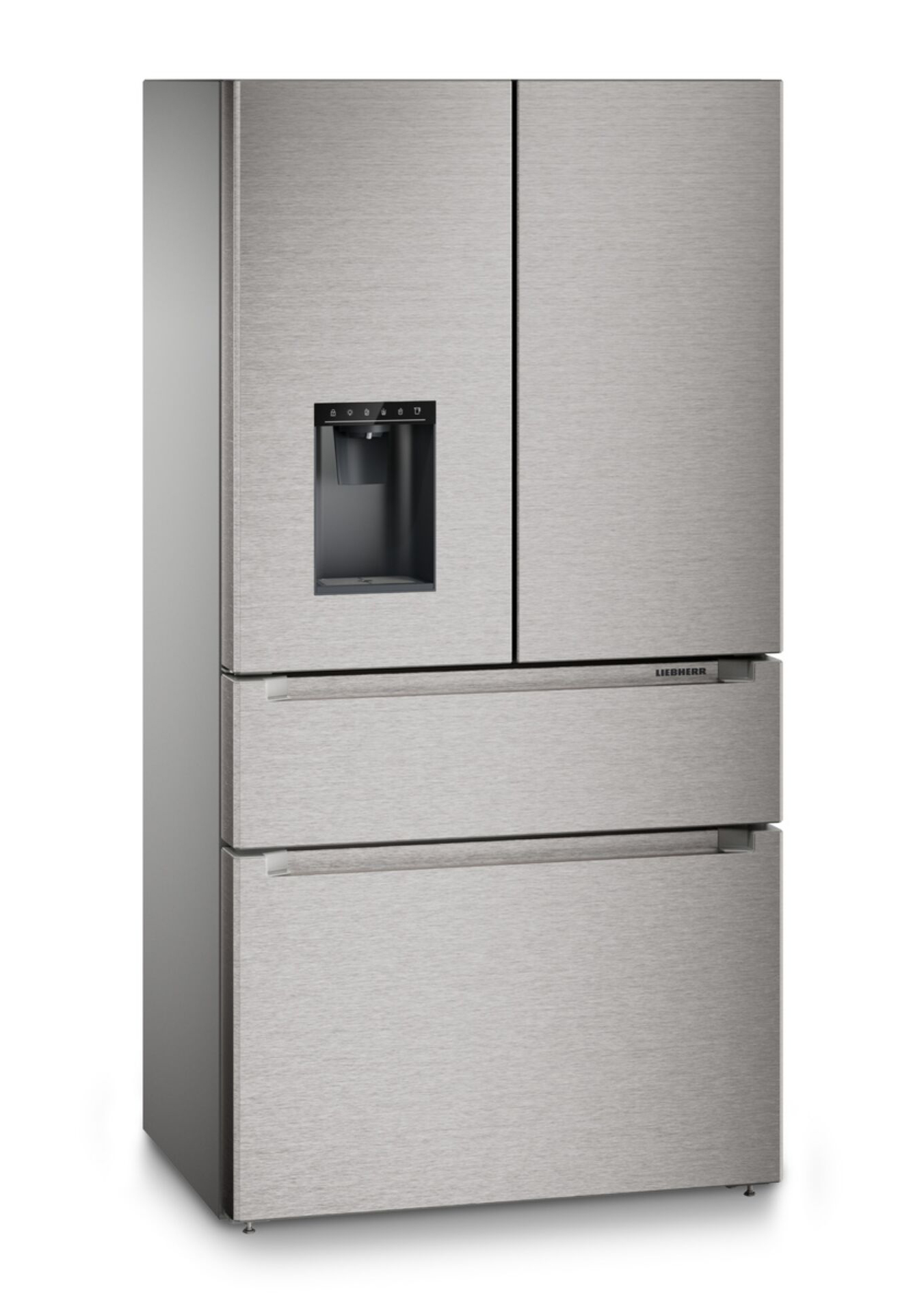 Kühlschrank, Side-by-Side, Edelstahl, Wasserspender, Fronttür-Design