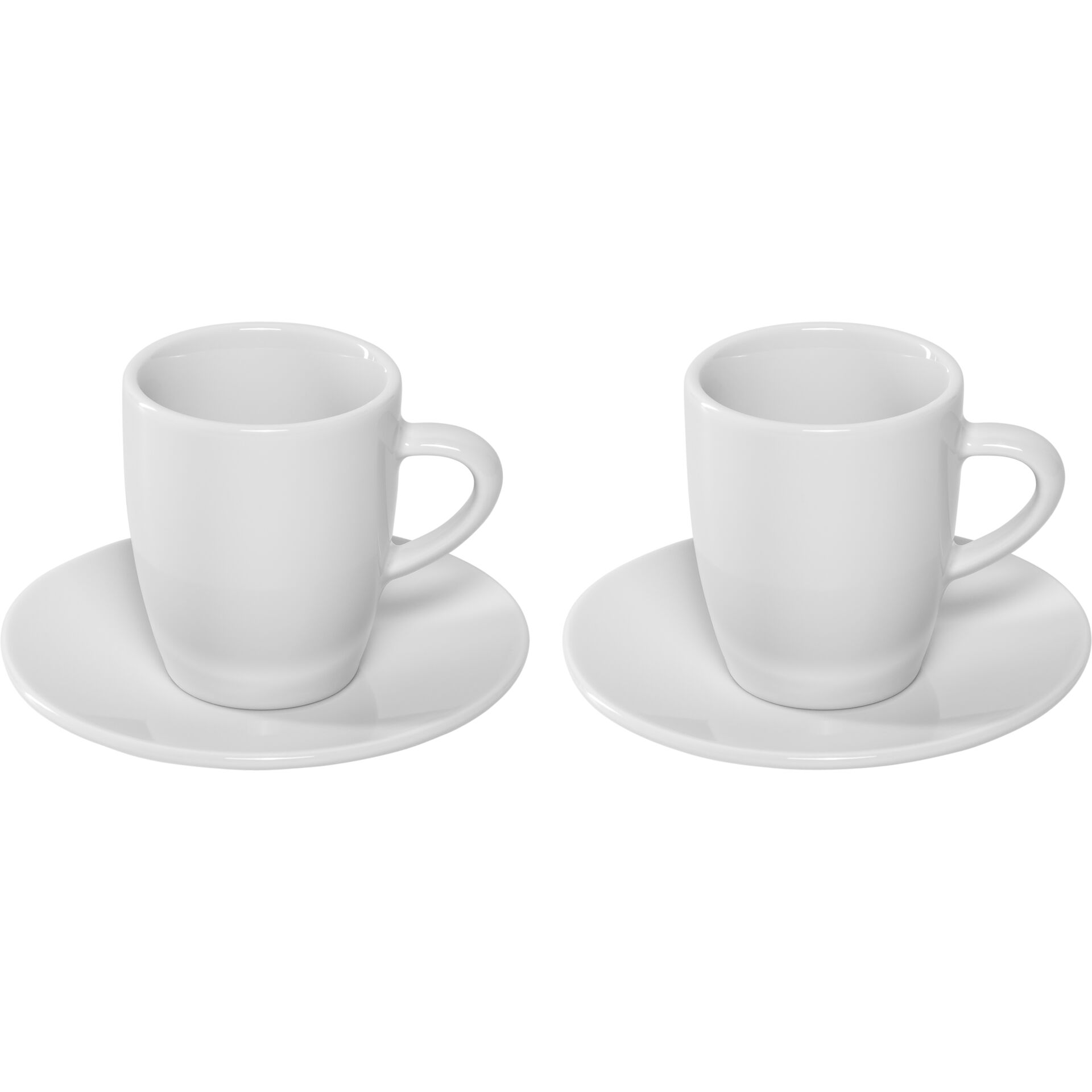 Kaffeehaus, Tassen, Kaffeetassen, Weiße Tassen, Doppelset