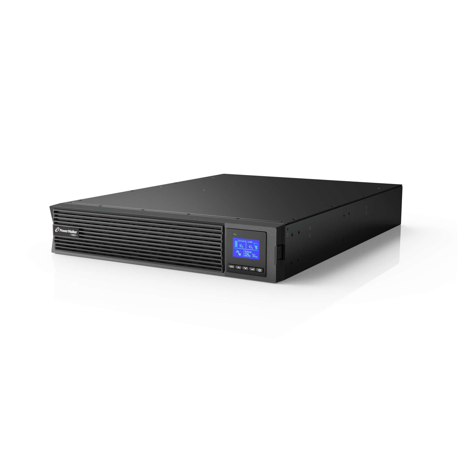 Netzteil, Rackmount, DC-UPS, LCD-Display, Bodenplatte