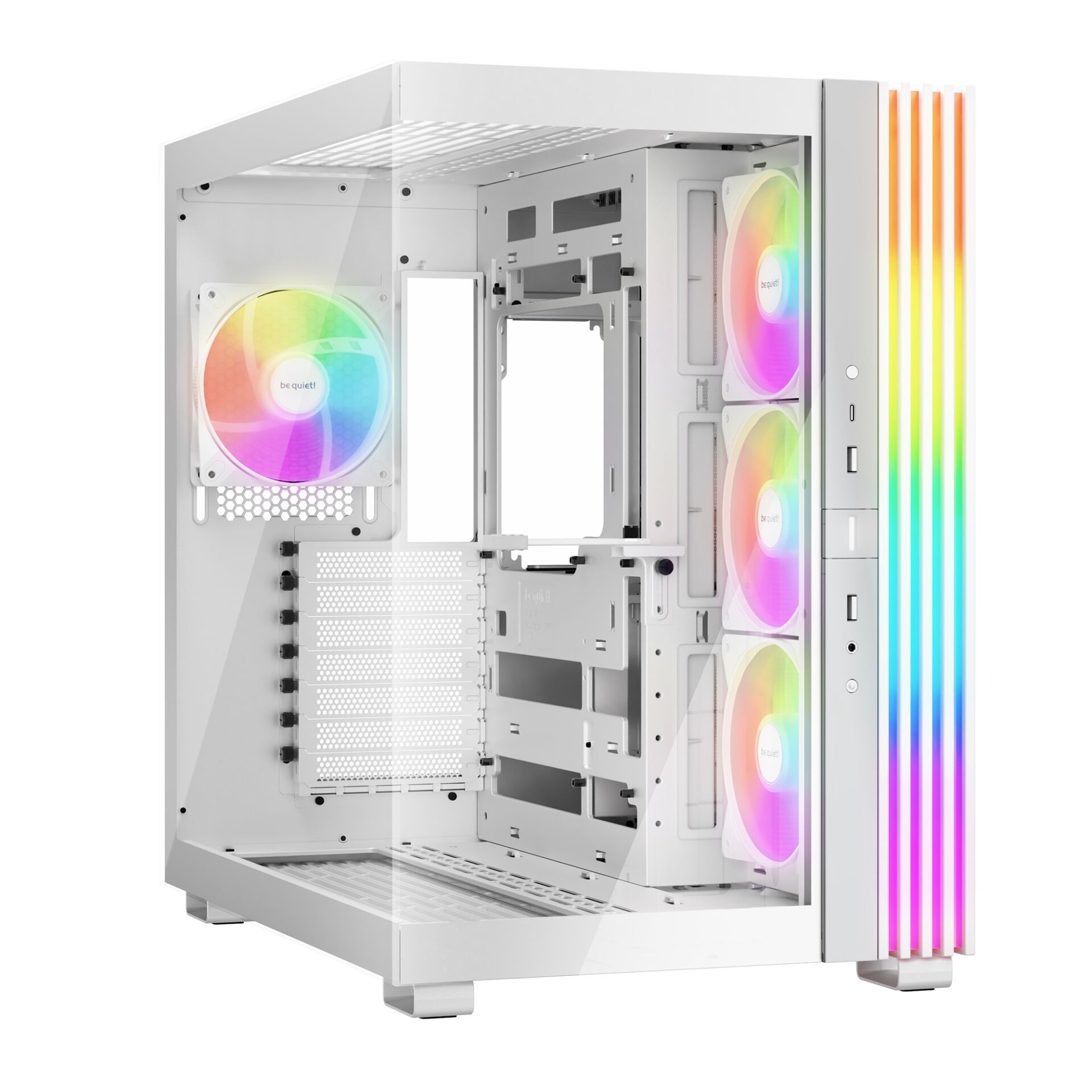 PC-Gehäuse, RGB-Beleuchtung, Mid-Tower, RGB-Lüfter, Seitenverglasung