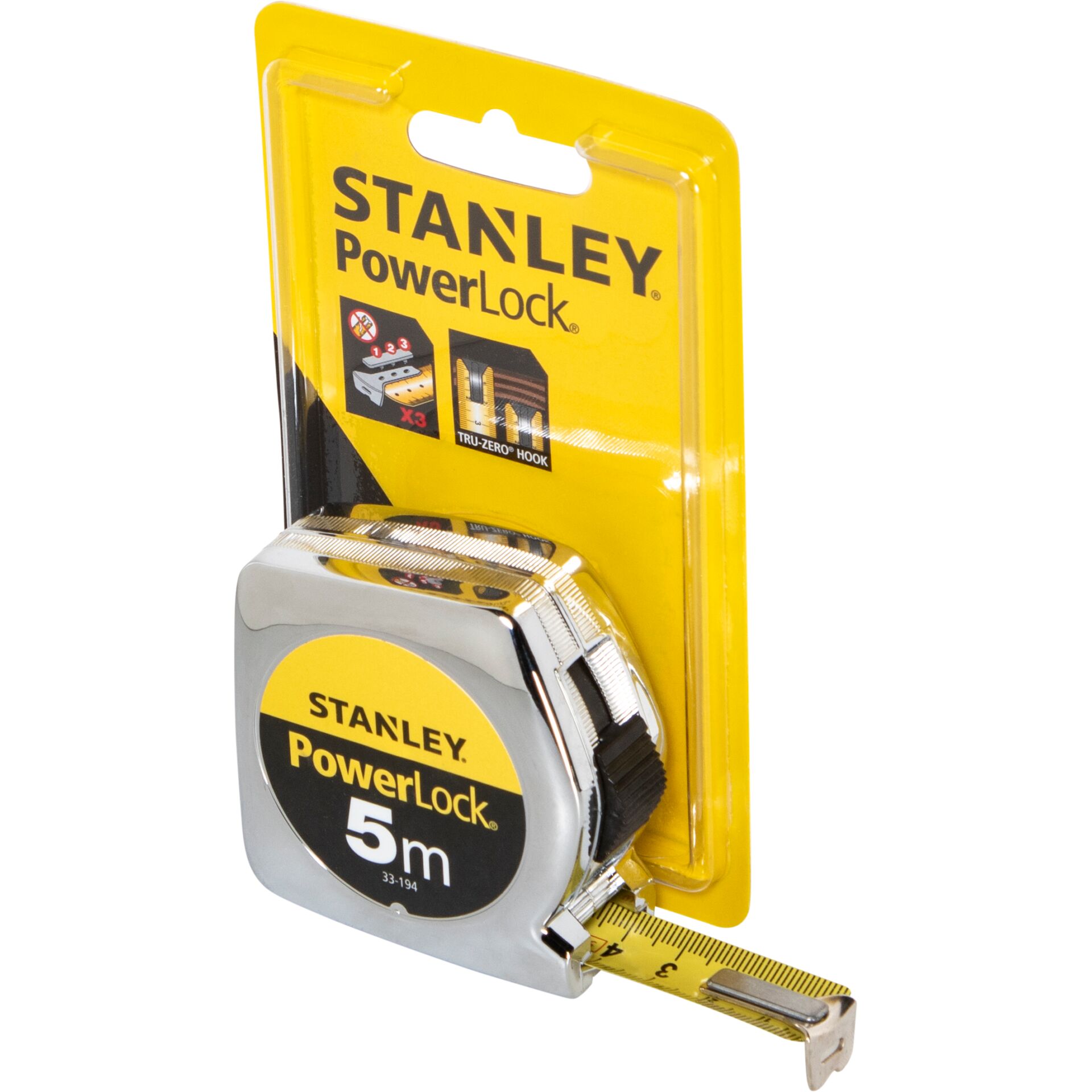 maßband, maßstab, 5 m, PowerLock, Stanley, Tape measure, Measuring tape, PowerLock, 5 m, Stanley