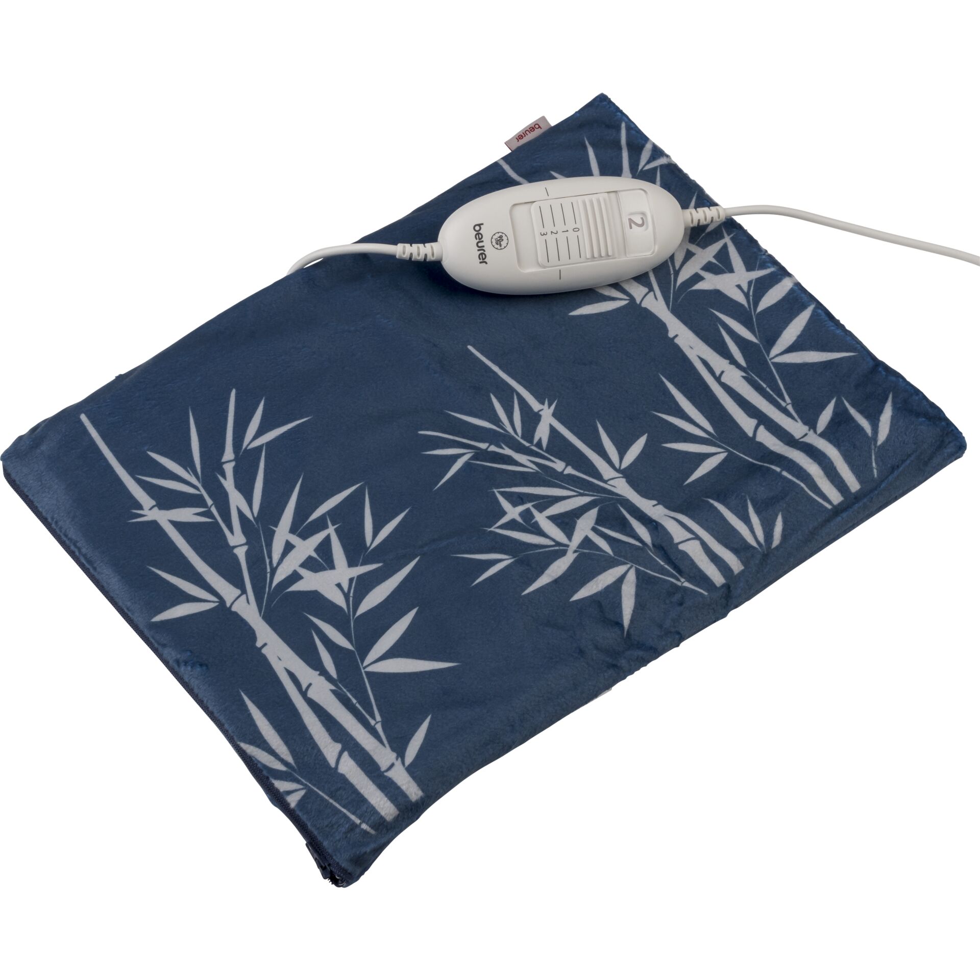 Heizdecke, Bamboo Muster, Blaue Decke, Stoffdecke, Elektrisch beheizbar