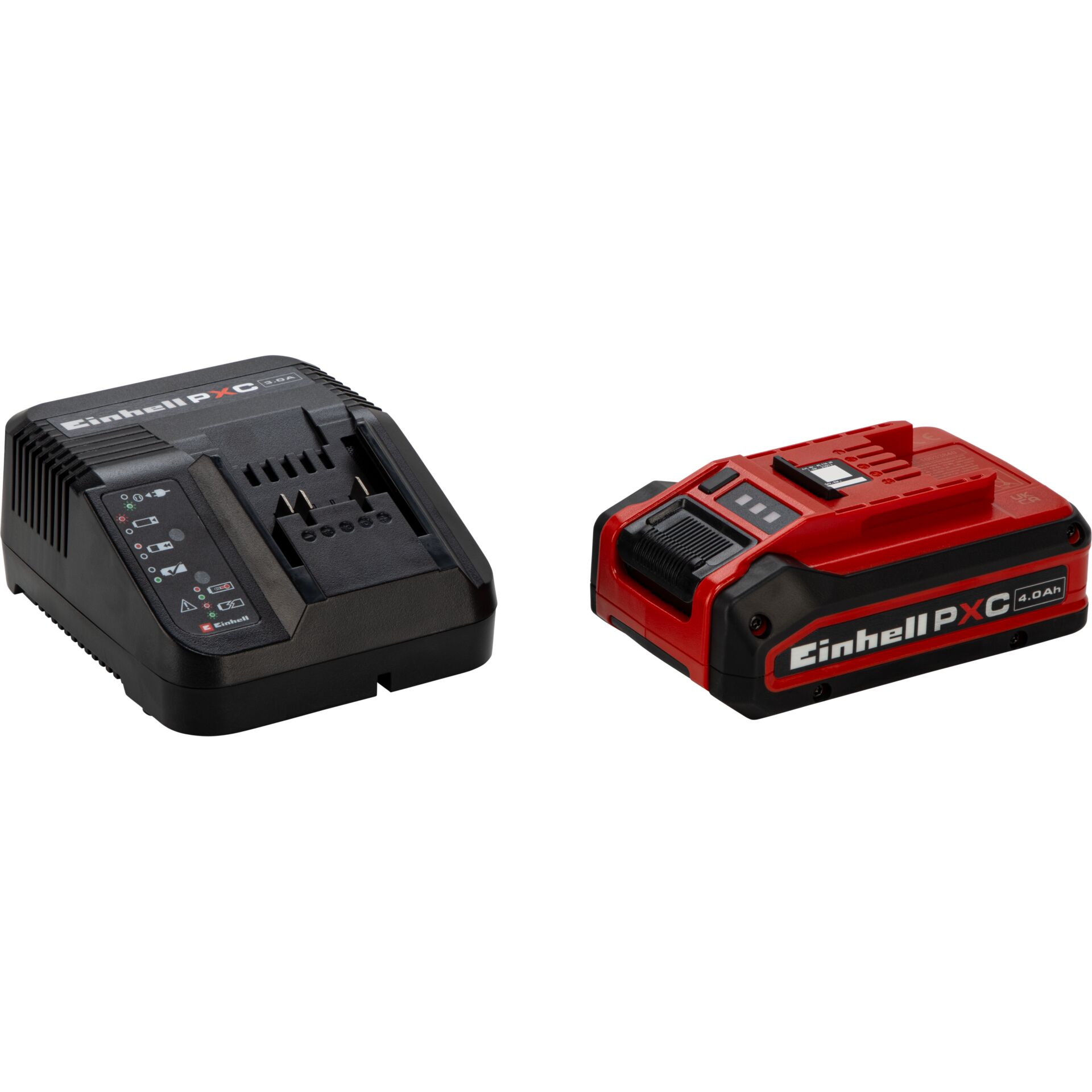 Li-Ion-Akku, Akkupack, Ladegerät, Batterie, Rot-Schwarz