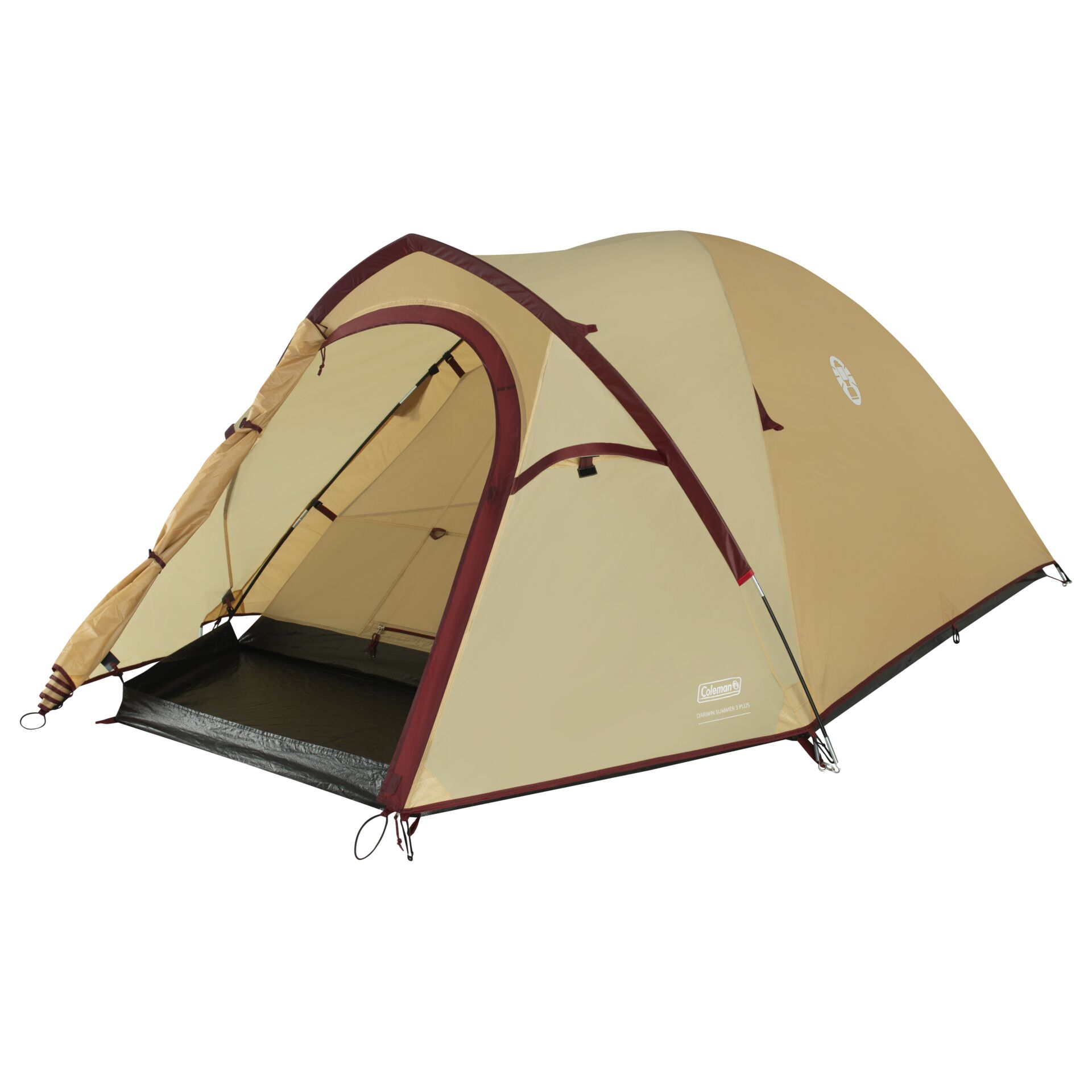 Zelt, Camping, Wandern, Beige, Kuppelzelt
