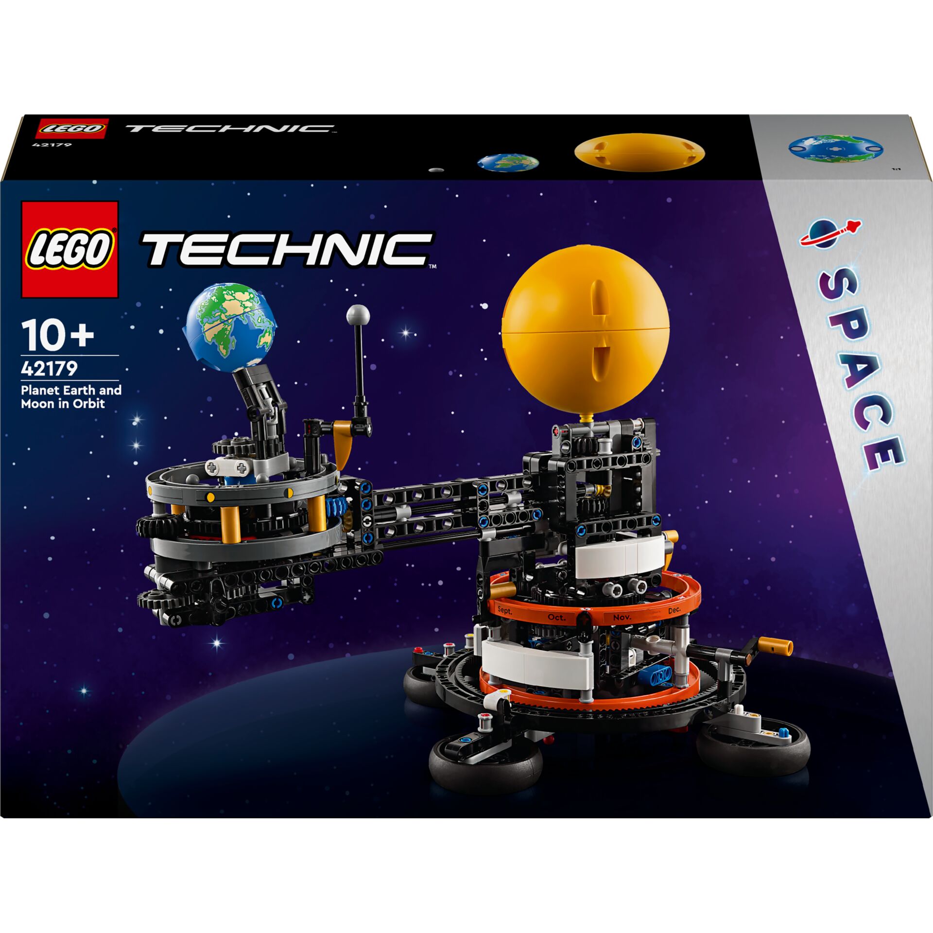 Lego Technic, Planet Erde, Mond in Umlaufbahn, Weltraum-Roboter, Raumfahrt-Modell