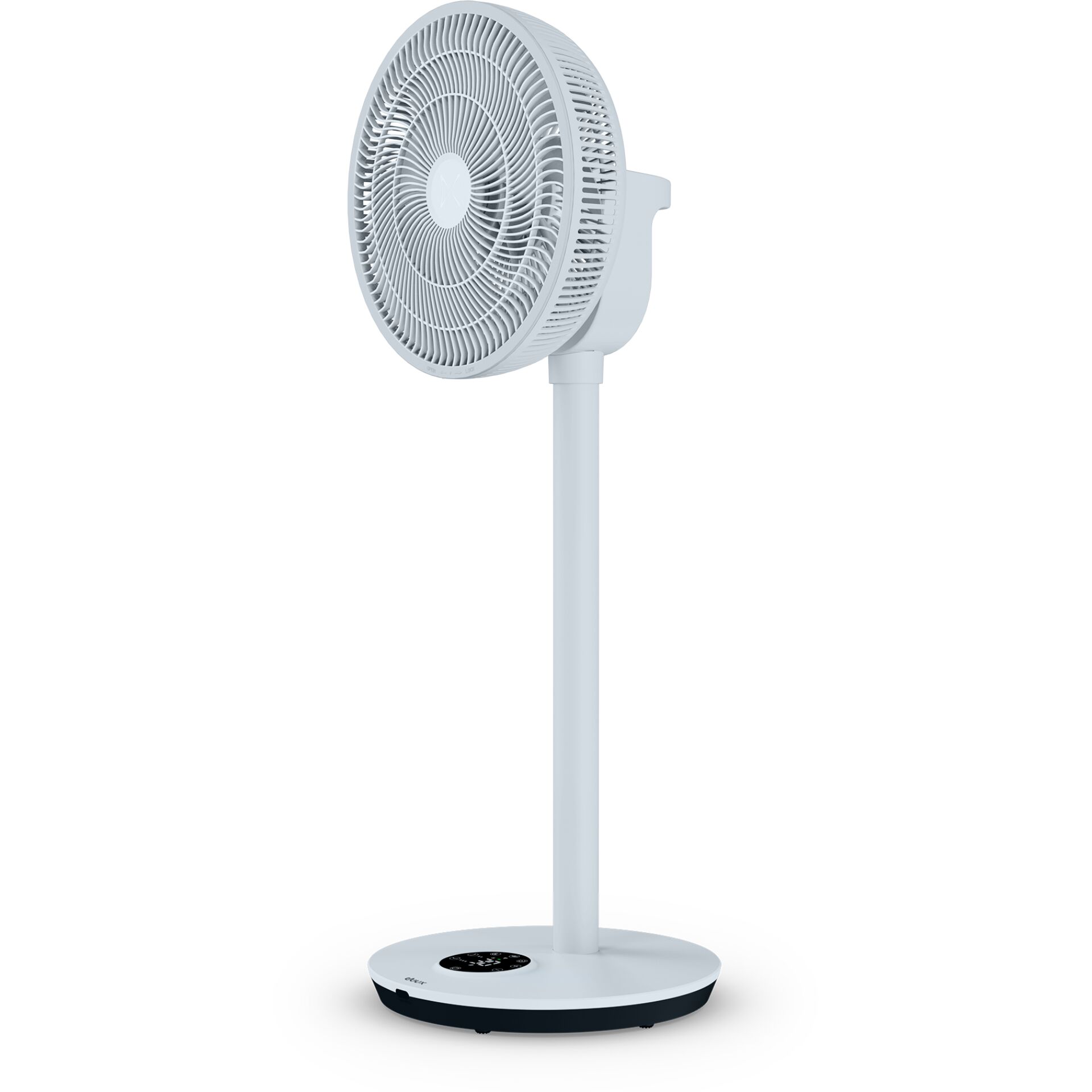 Standventilator, Gehäusefarb?, Standsventilator, Fernbedienung integriert, Smart-Display, Ventilator, Standventilator, verstellbar, Grau, runder Sockel