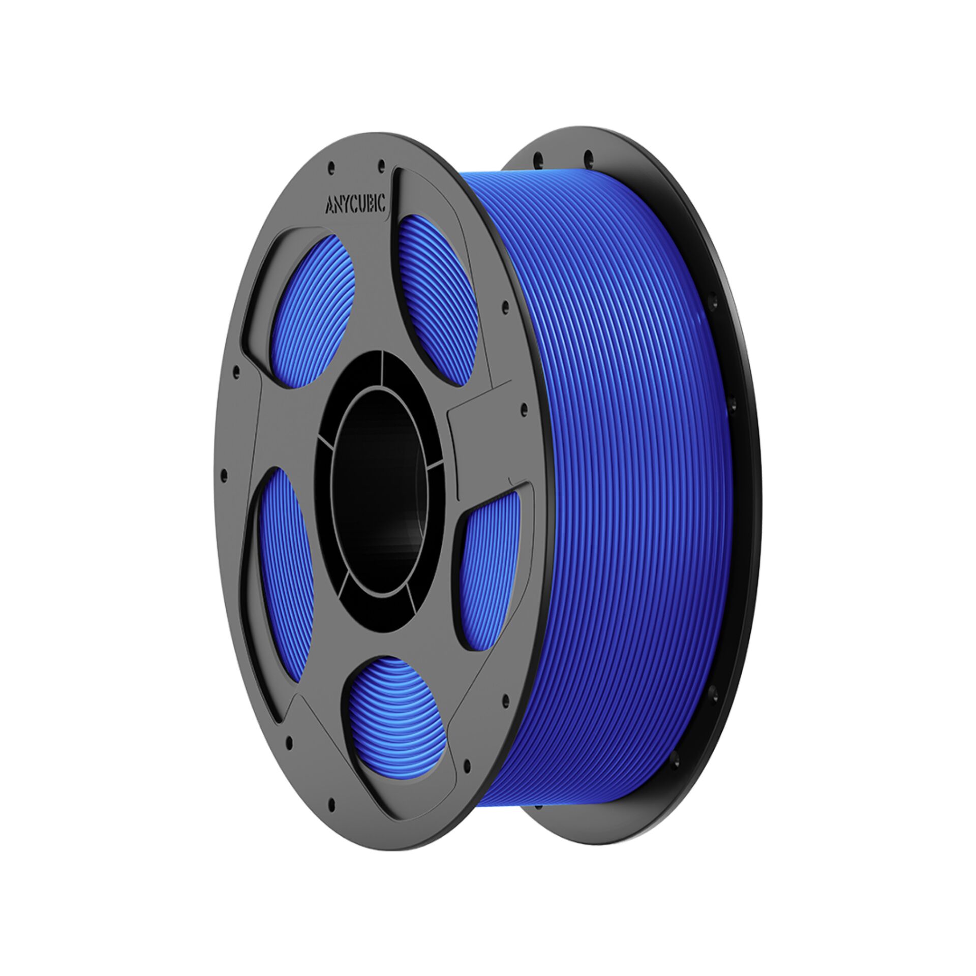 3D-druckfilament, PLA-Filament, blau, Spule, Filamentrolle