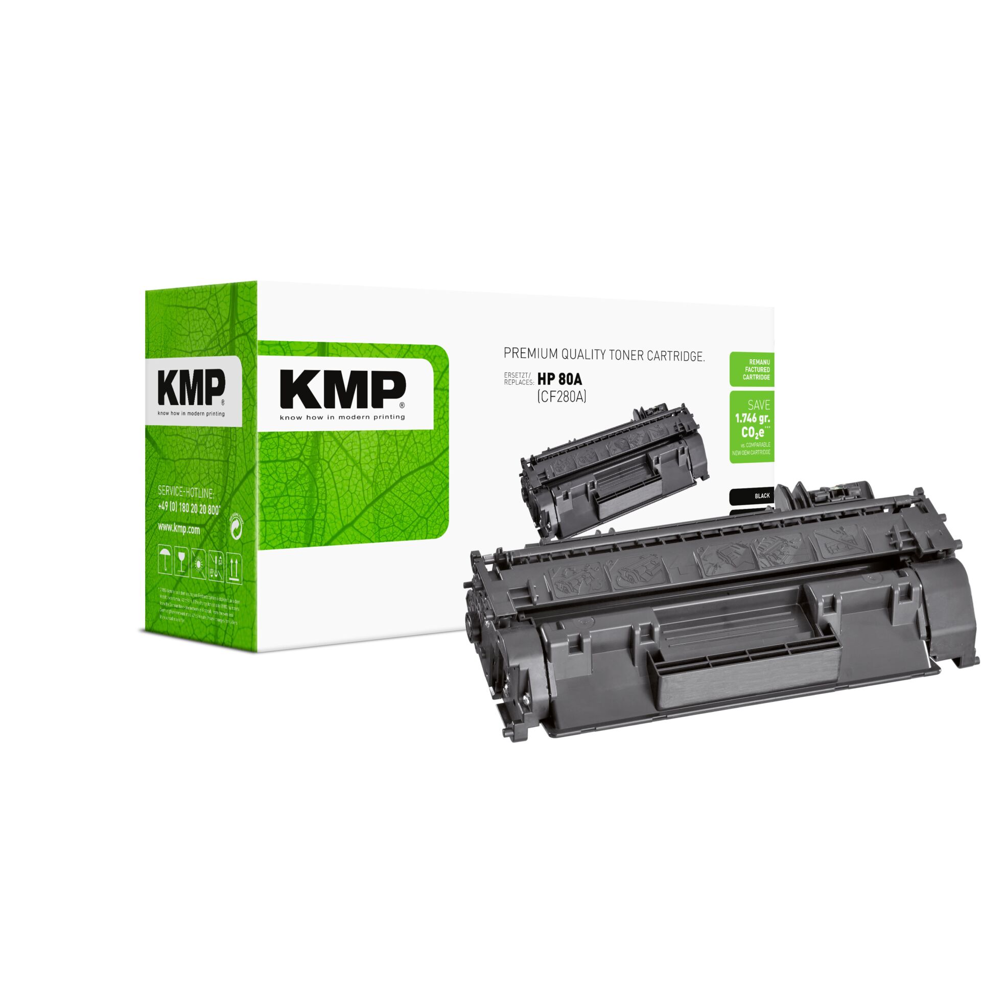 Tonerpatrone,  Druckerzubehör,  schwarze Toner,  HP 80A kompatibel,  Tonerbox