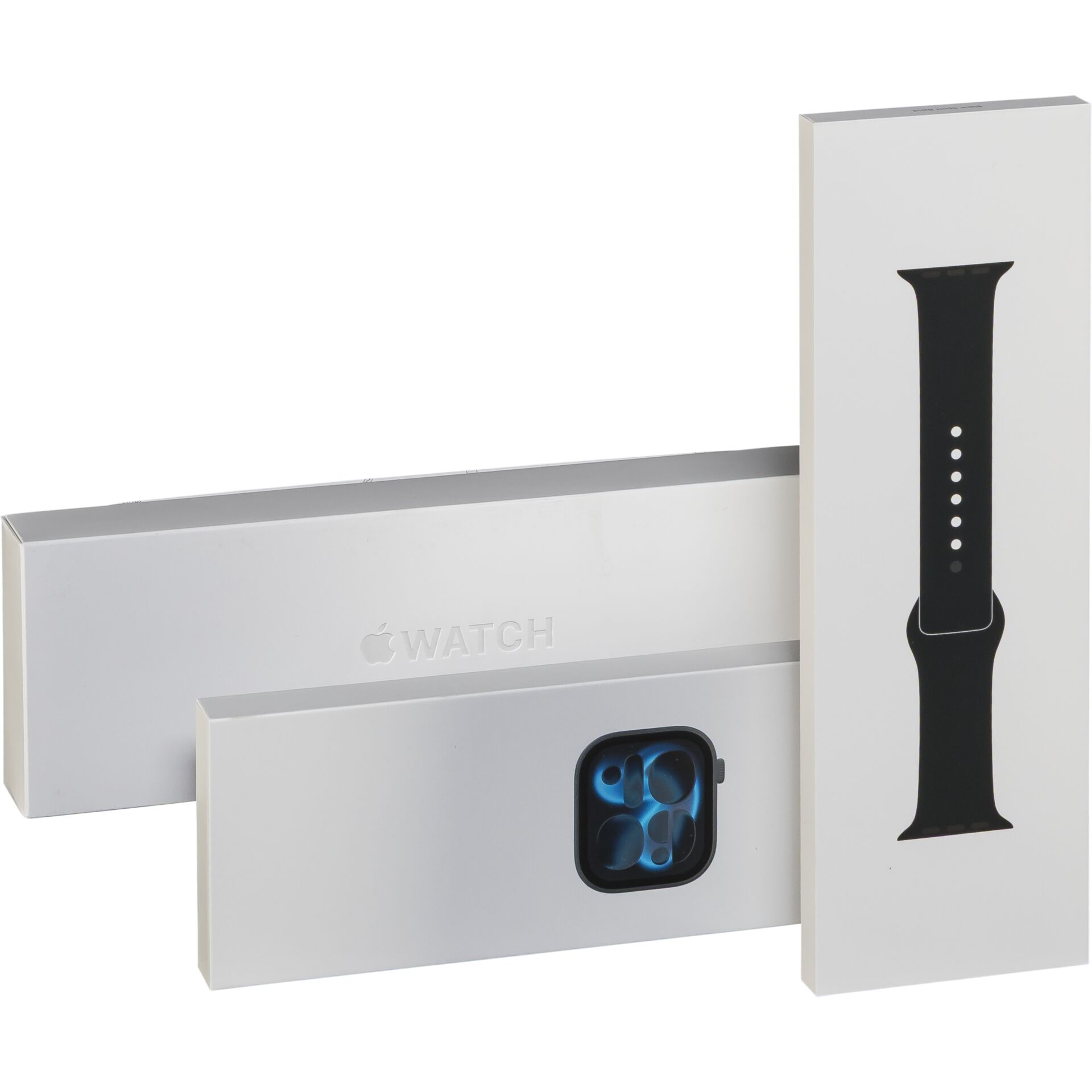 uhr, apple uhr, armband, verpackung, box