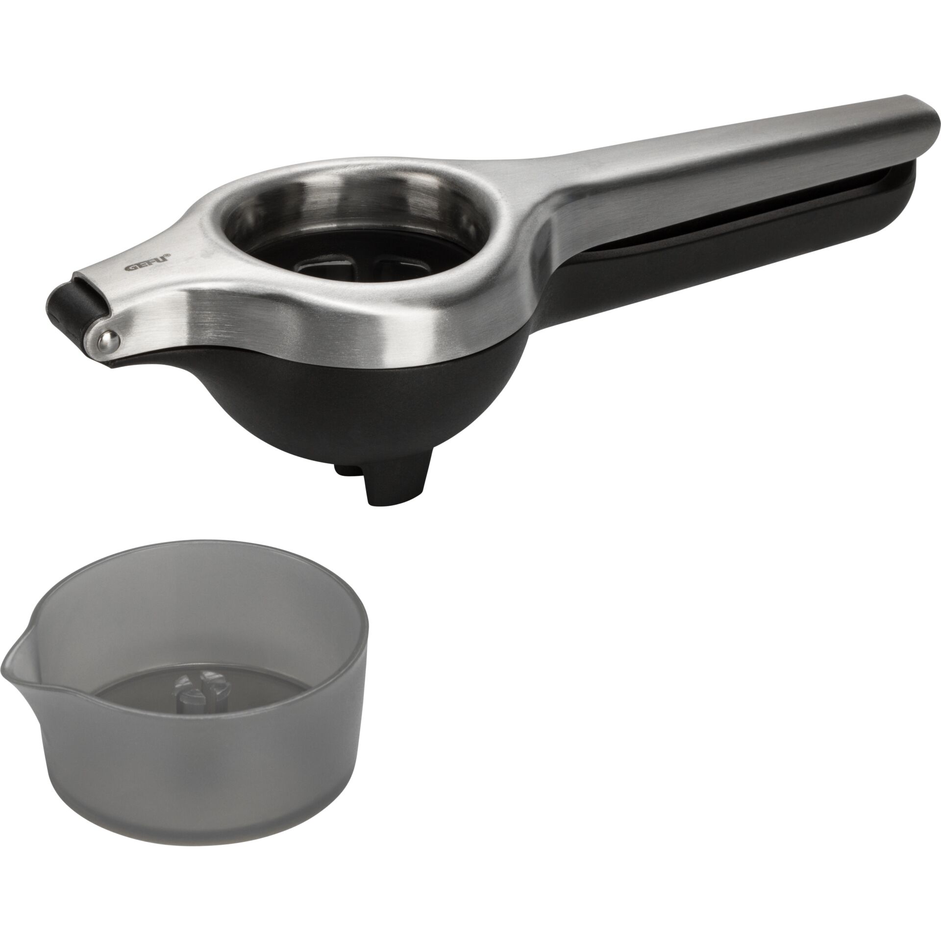 garlic press, Küchenwerkzeug, Edelstahl, schwarzer Griff, Fleischpressen-Zubehör