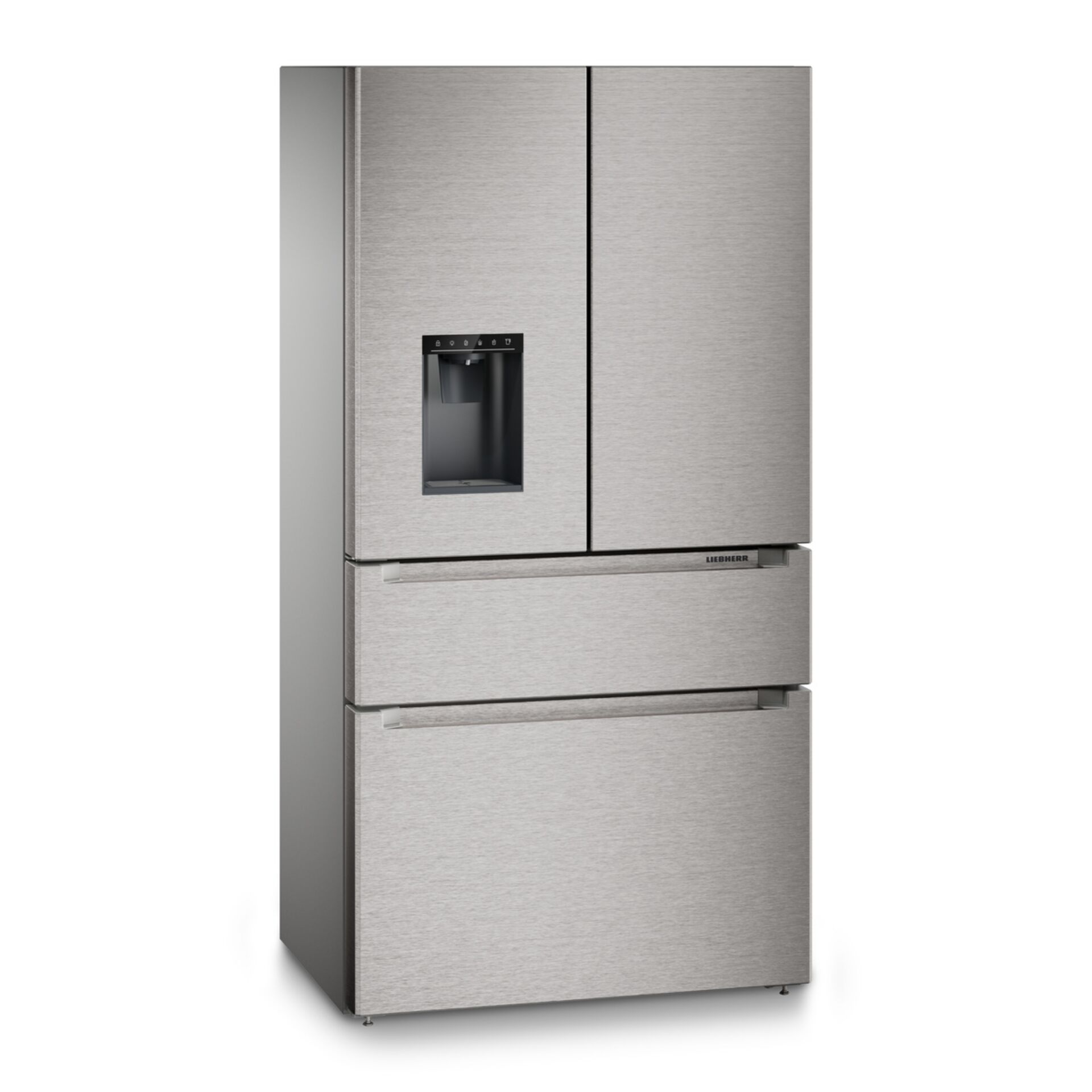 Kühlschrank, Stahloptik, Einbaukühlschrank, Side-by-Side?, Kühlteil bei Unterseite