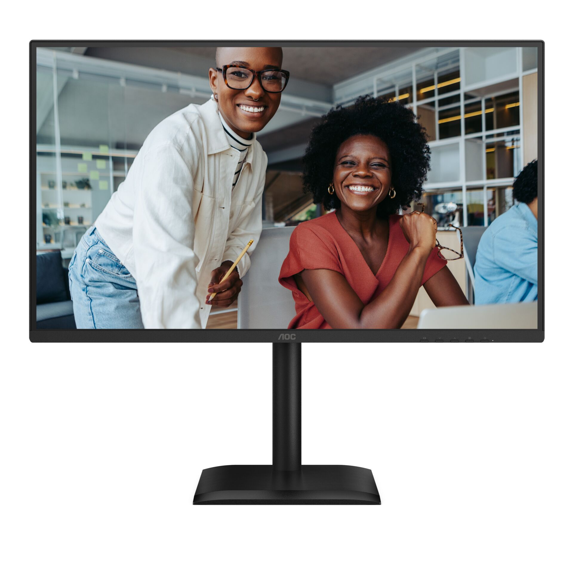 monitor, LCD, Bildschirm, Ständer, schwarz