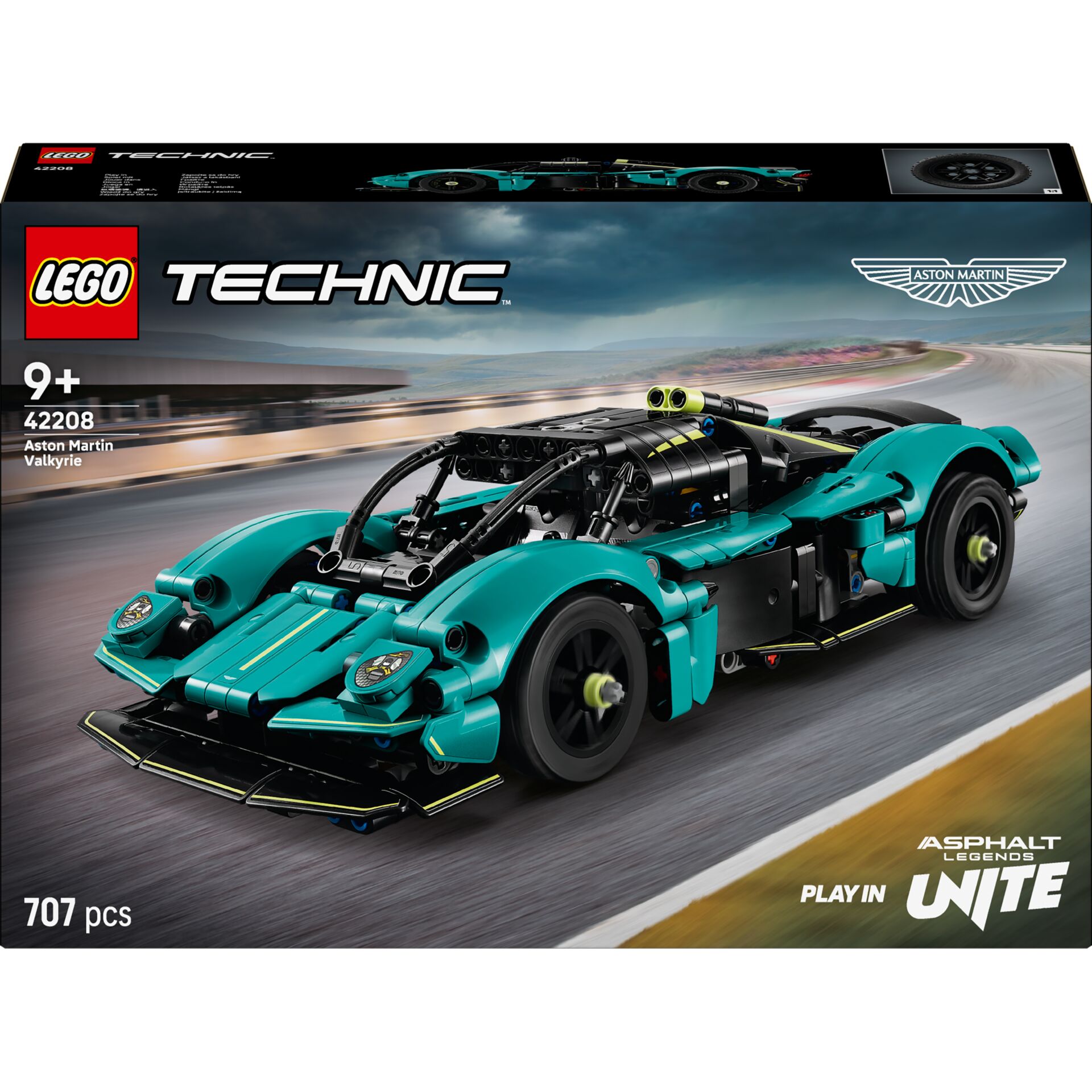 Lego, Technic, Aston Martin Valkyrie, Rennwagen, Teal
